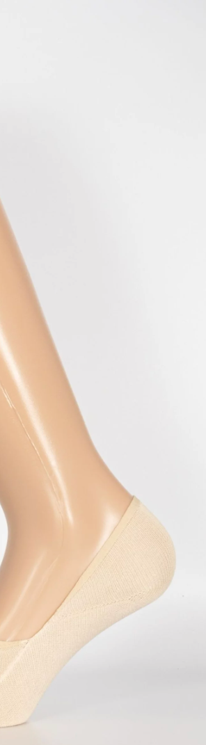 Soletta in Filo di Scozia con Silicone Ecrù