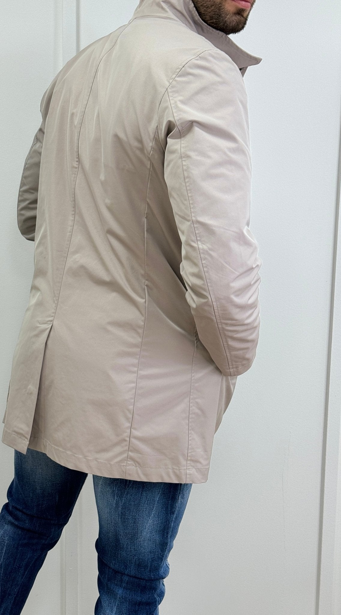 Trench Uomo Con Ciappe Beige - SEASON LAB