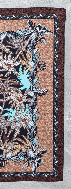 Foulard Tropical Turquoise in Seta