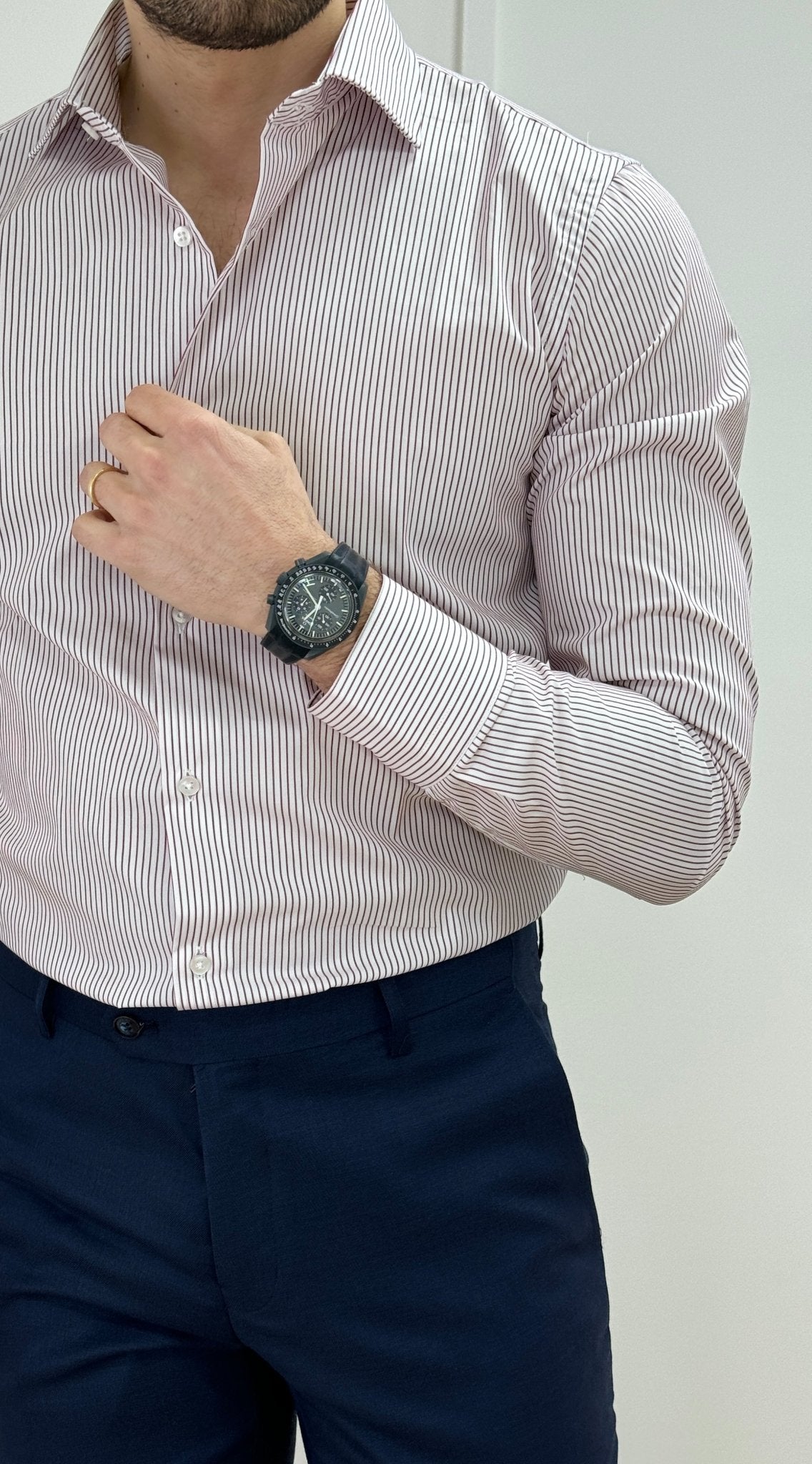 Camicia Uomo Riga Rossa 01 - SEASON LAB