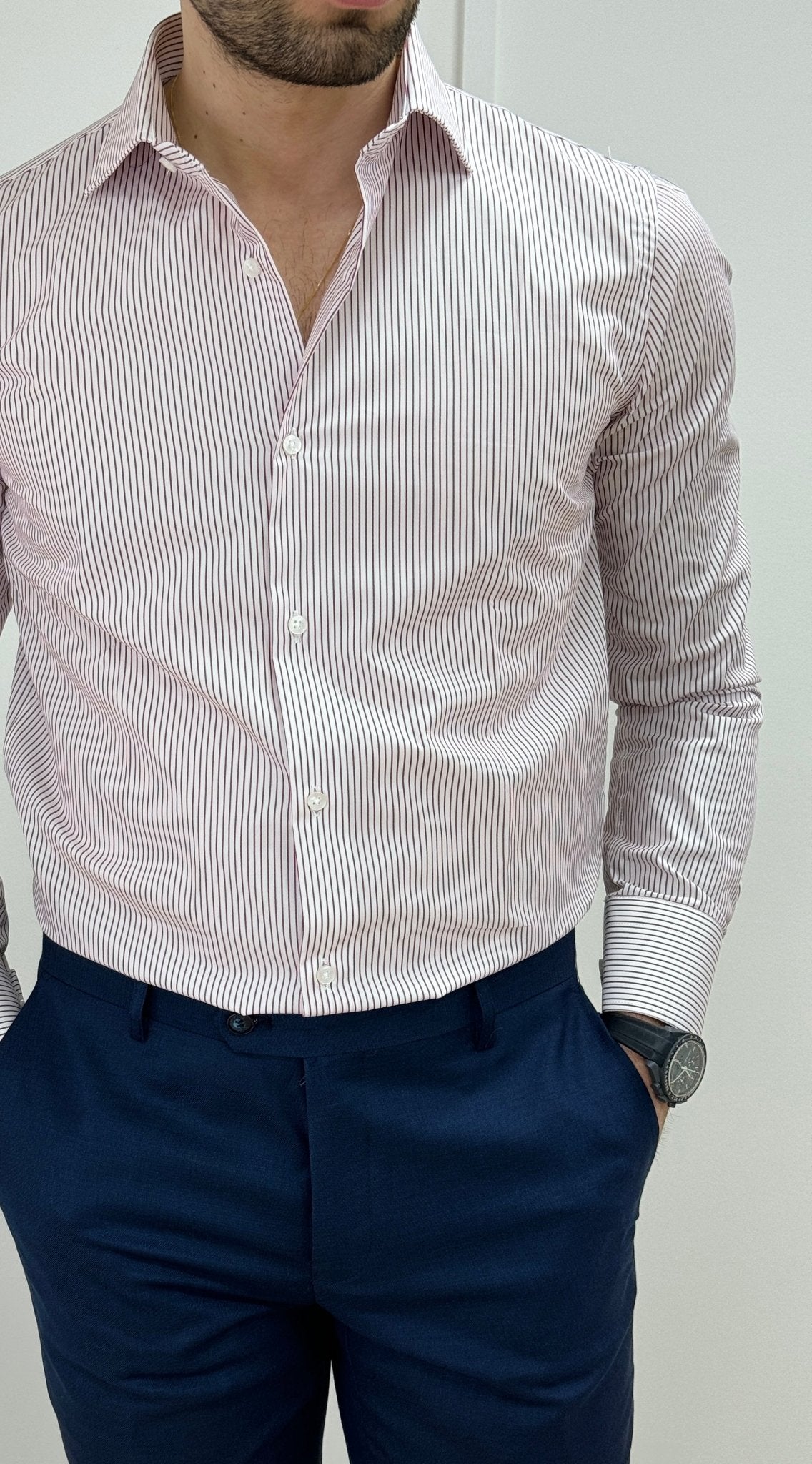 Camicia Uomo Riga Rossa 01 - SEASON LAB