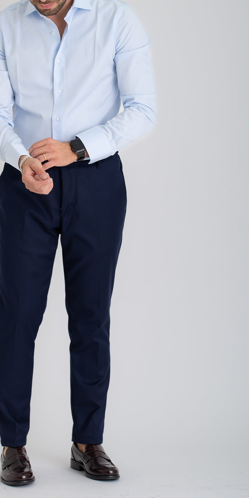 Camicia Uomo Tinta Unita Celeste - SEASON LAB