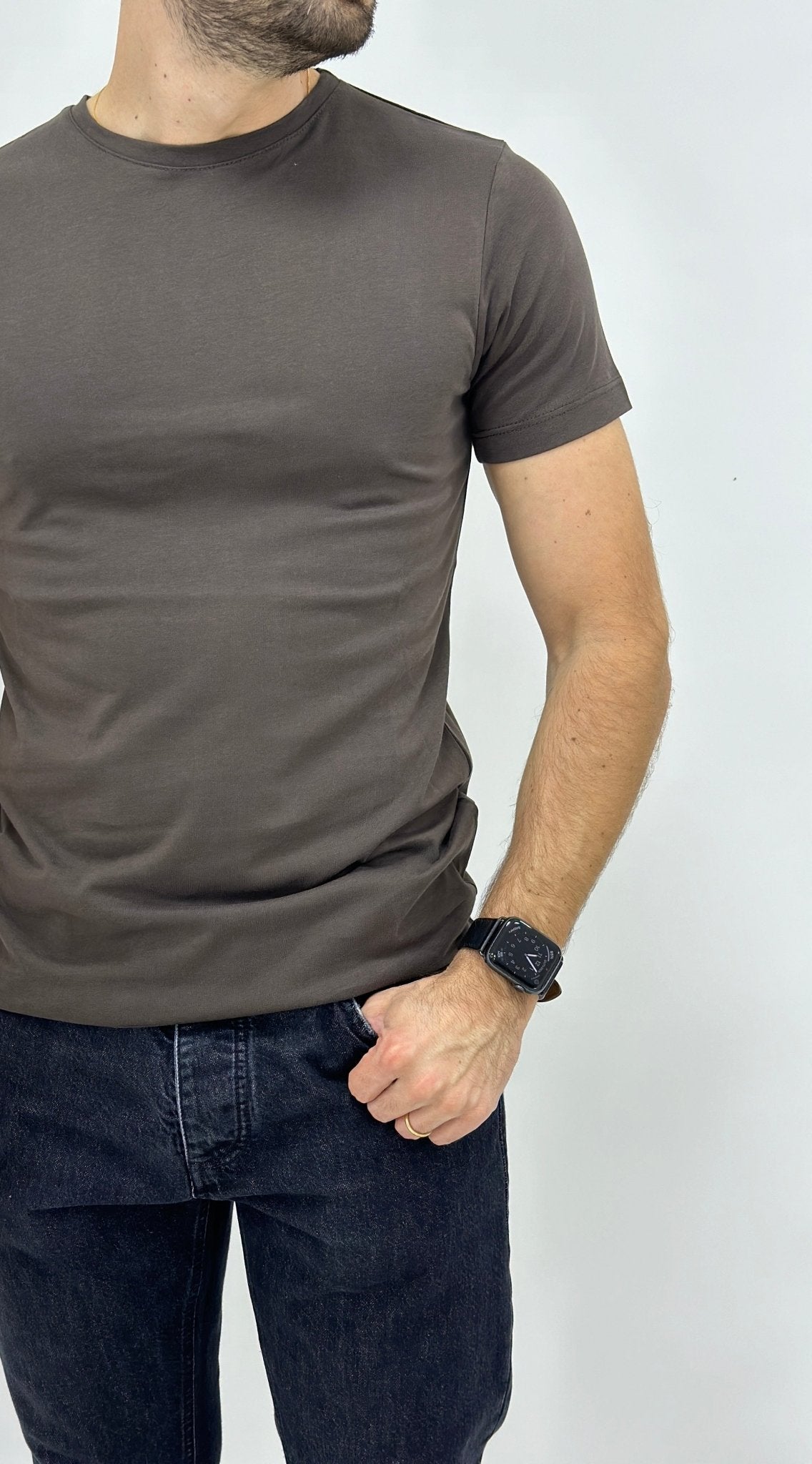 Tshirt Uomo Tinta Unita Slim Fit - SEASON LAB