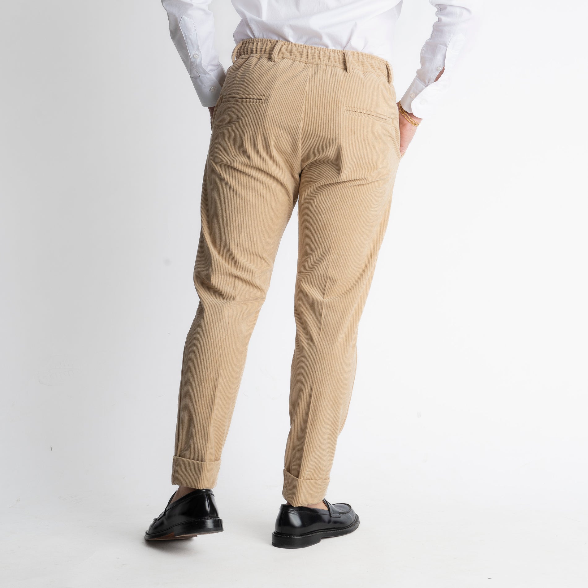 Pantalone Ischia Velluto a Coste Beige
