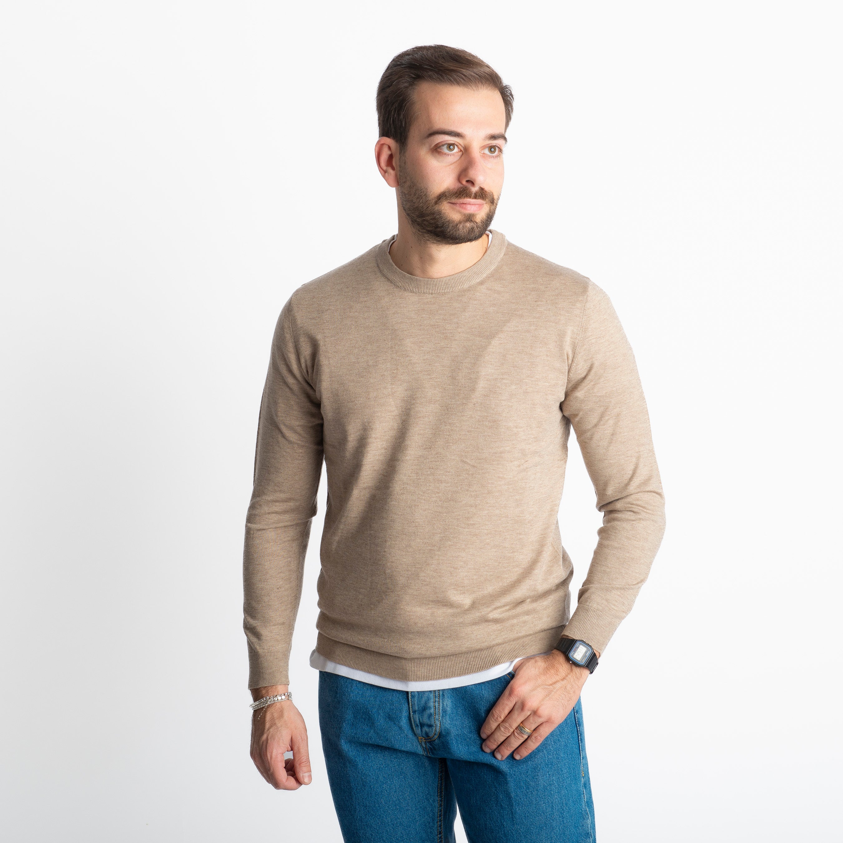 Maglioncino Girocollo X701 Beige