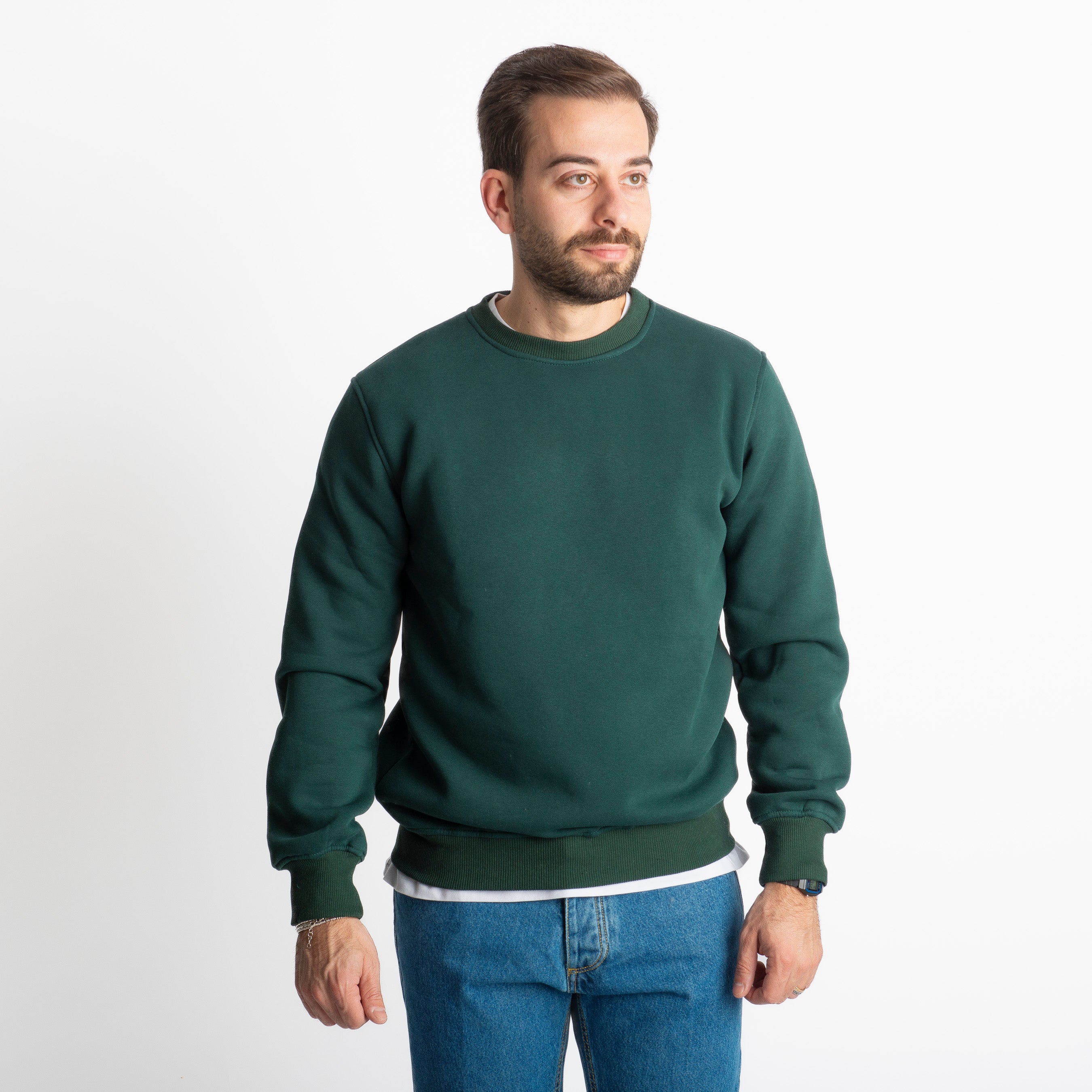 Felpa Uomo Girocollo 0310 Verde