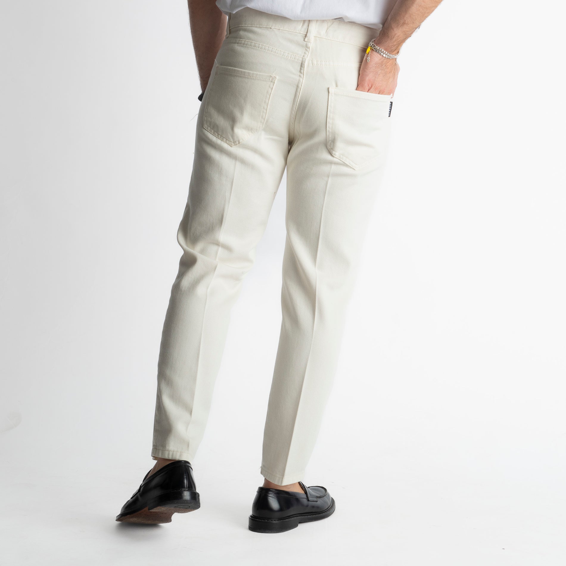 Pantalone Cinque Tasche Panna