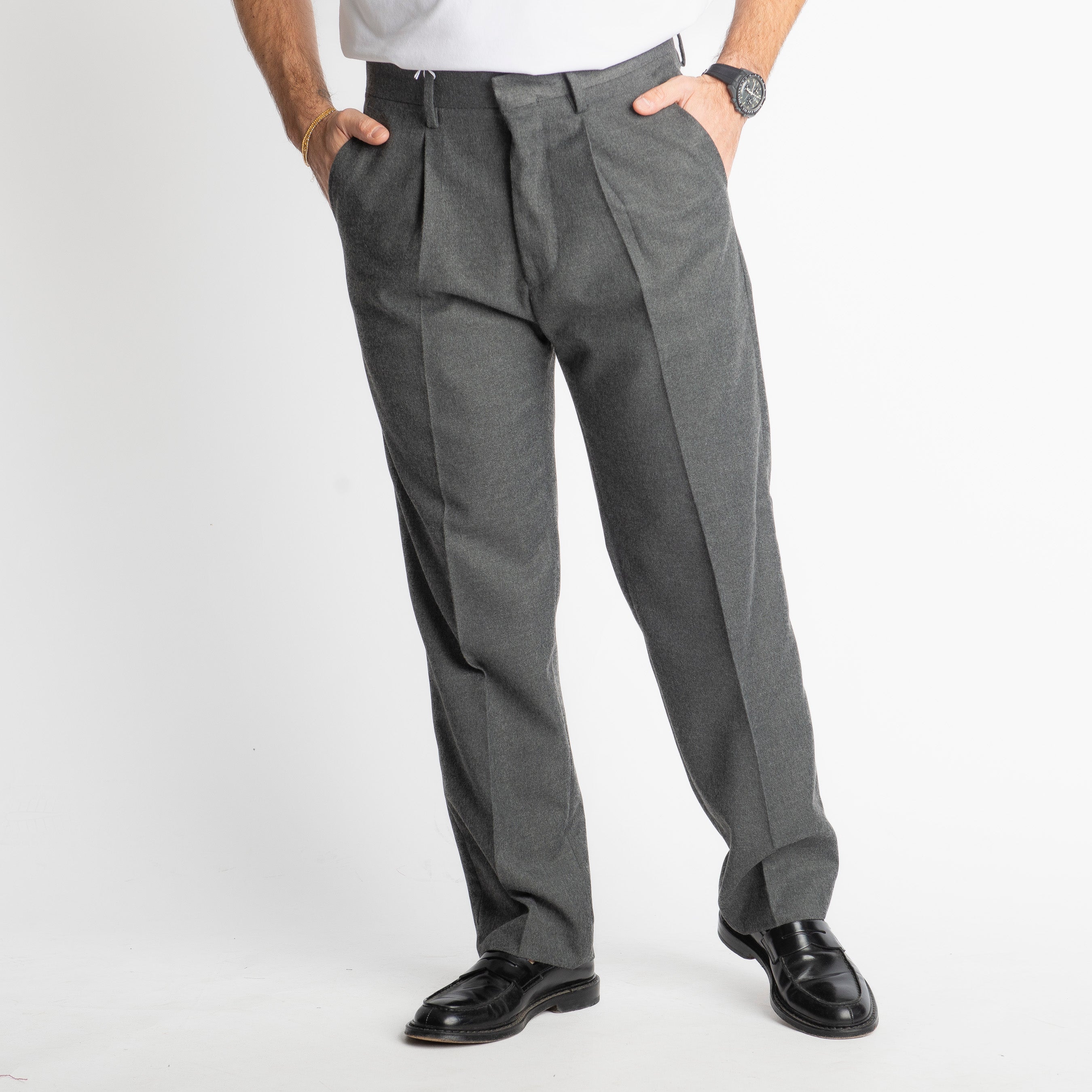 Pantalone Fondo Ampio Beverly TO8015 Grigio