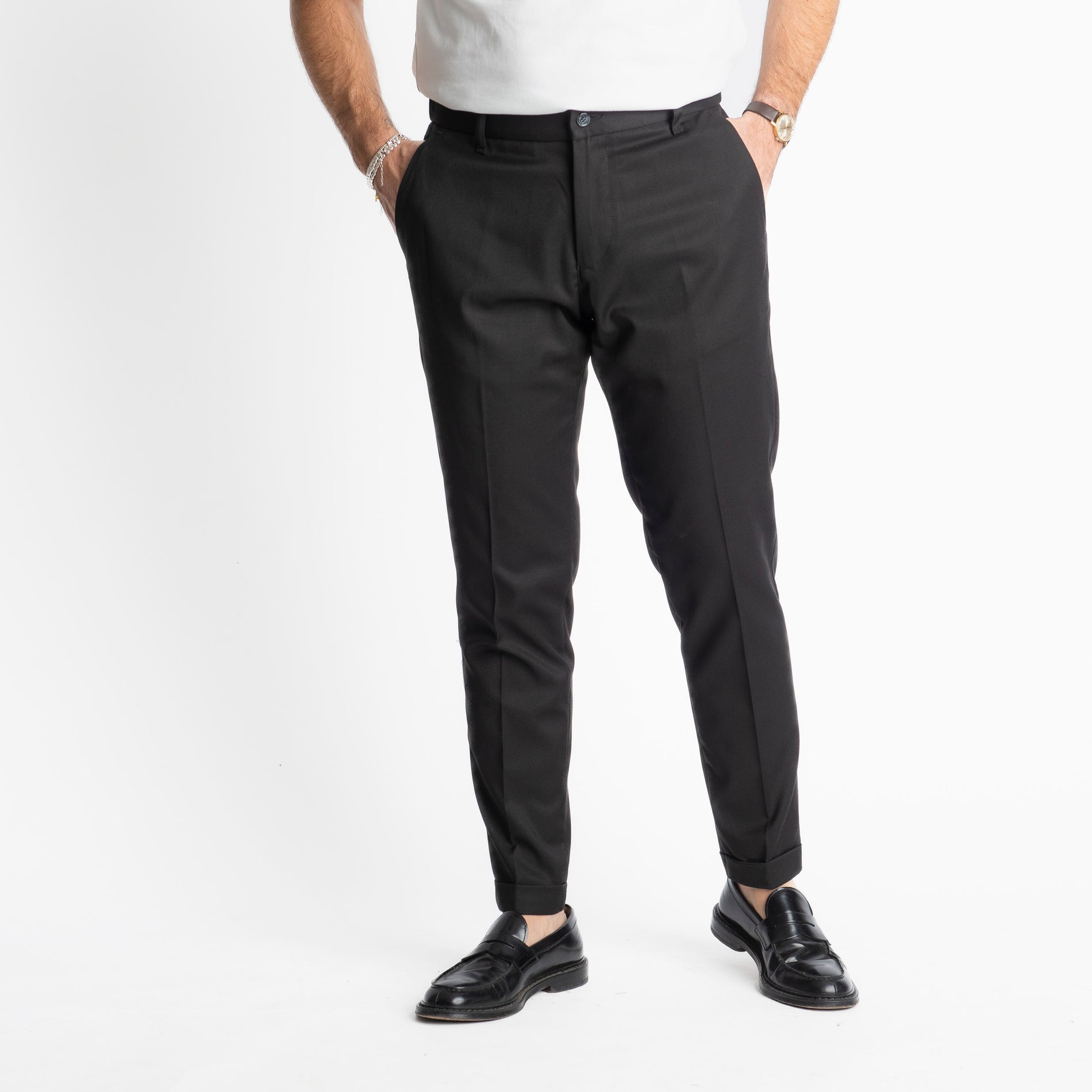 Pantalone Tennese Mezza Molla TO8007 Nero