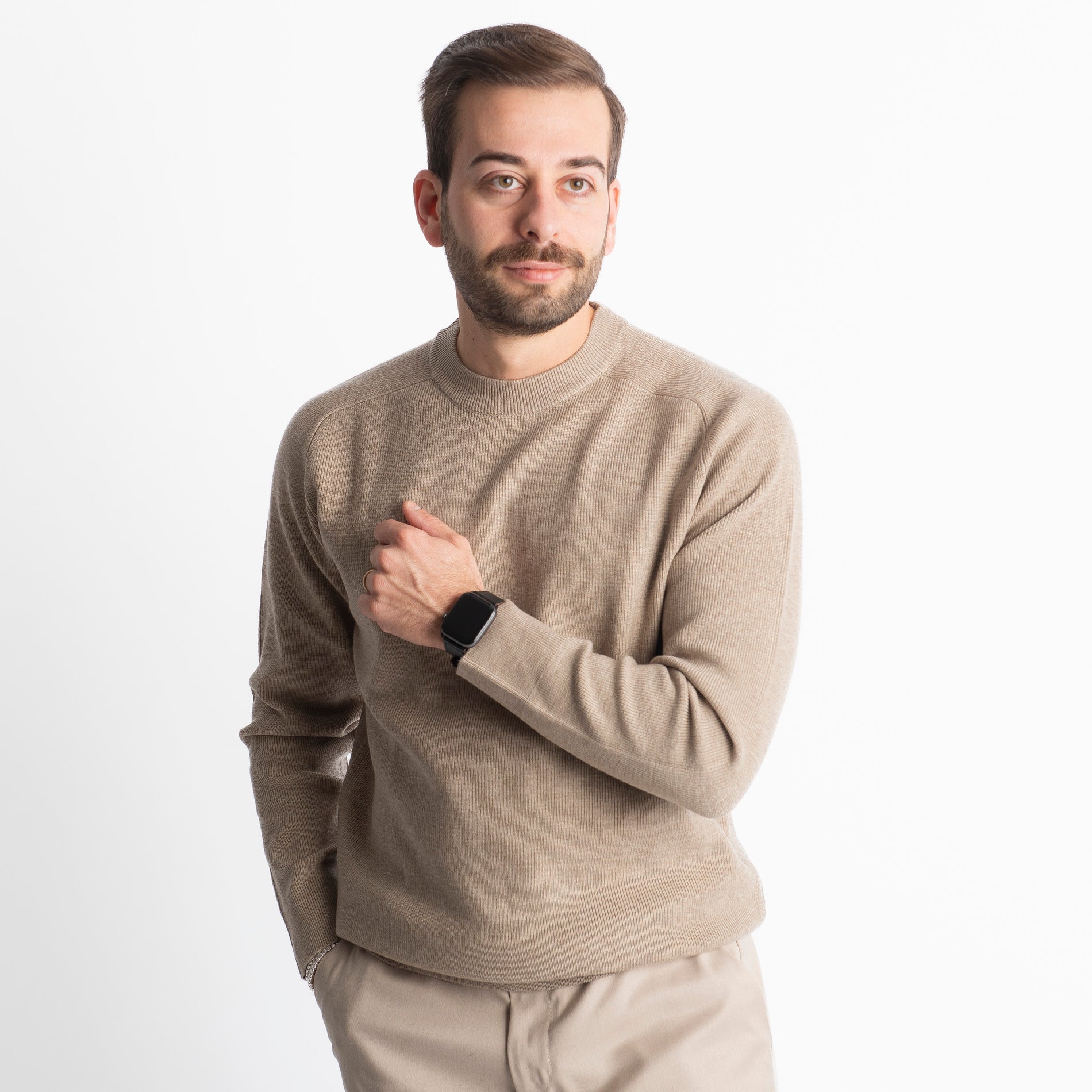 Maglioncino X875 A Costine Beige