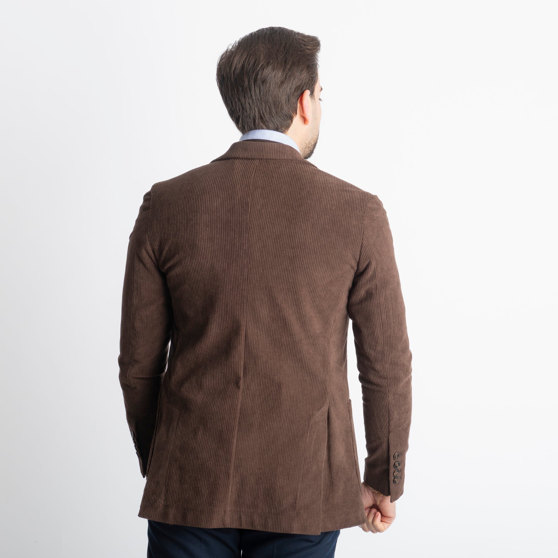 Giacca Monopetto in Velluto Moro