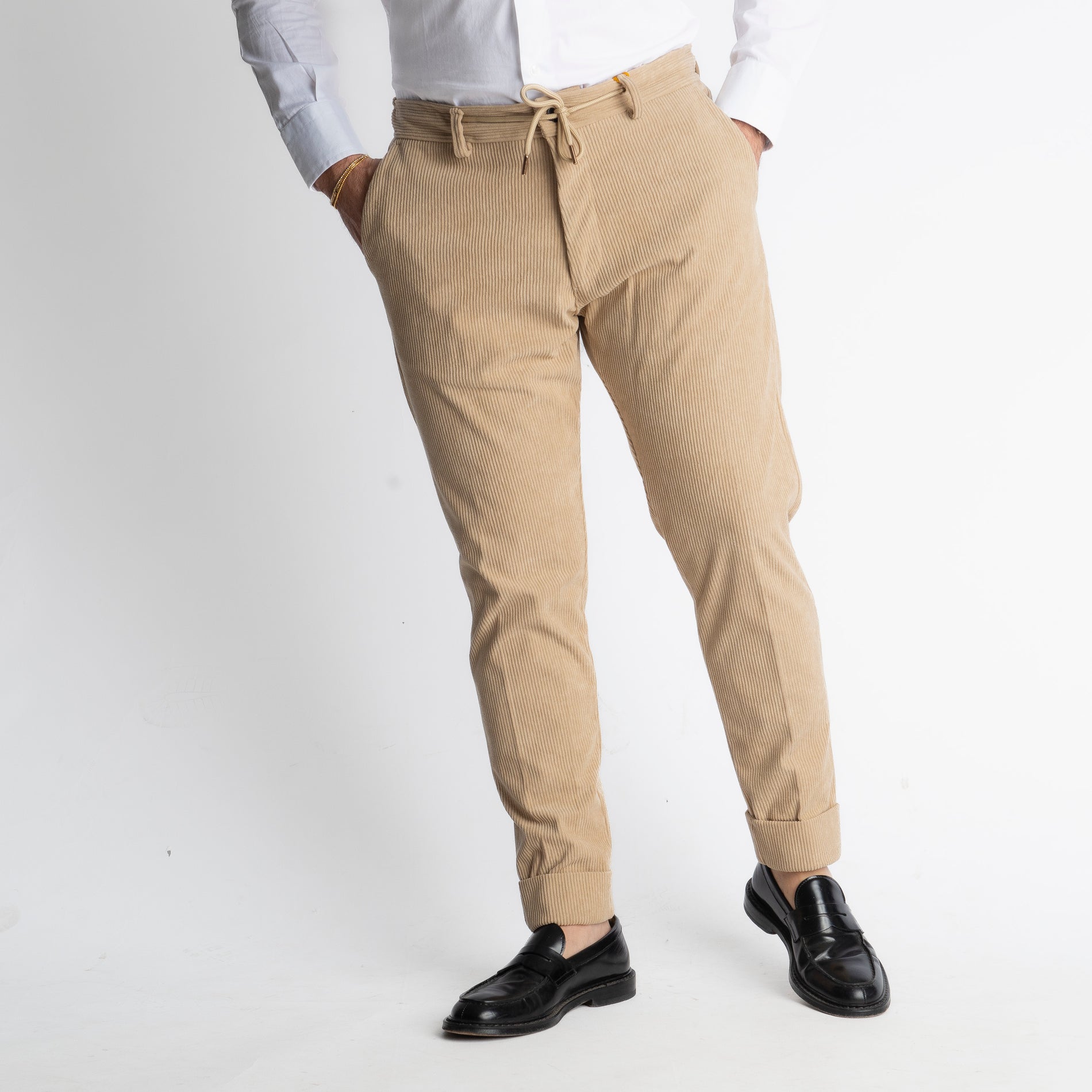 Pantalone Ischia Velluto a Coste Beige