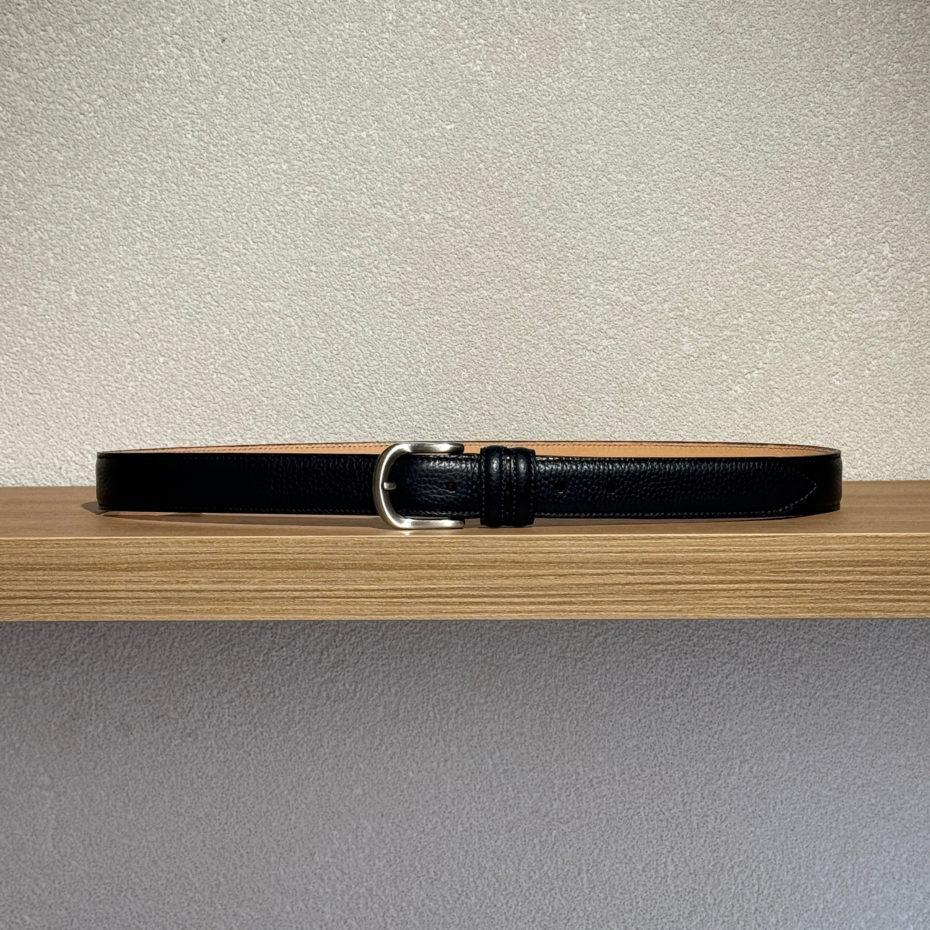 Cintura da Uomo in Cervo Artigianale Blu