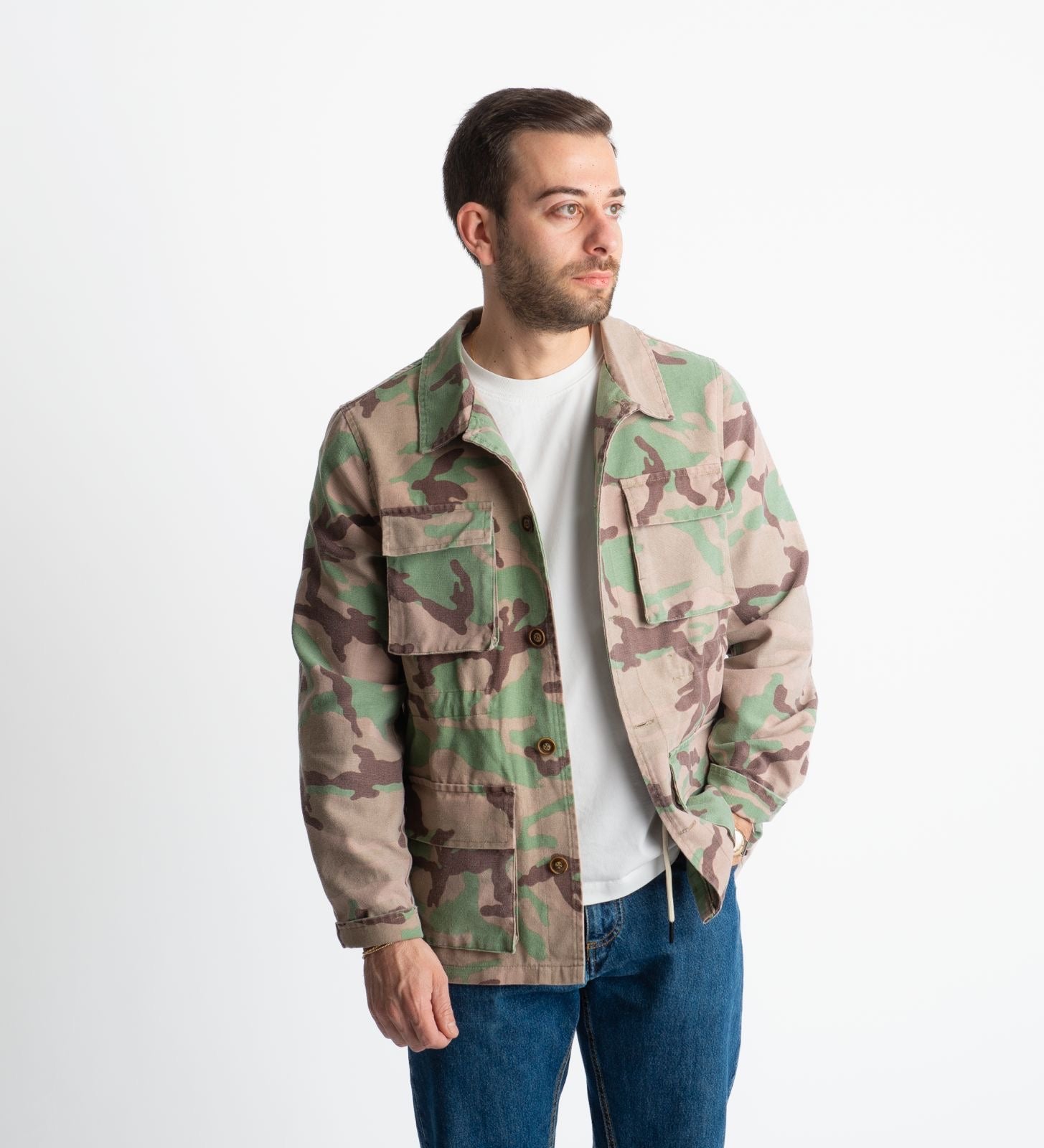 Sahariana Camouflage in Cotone
