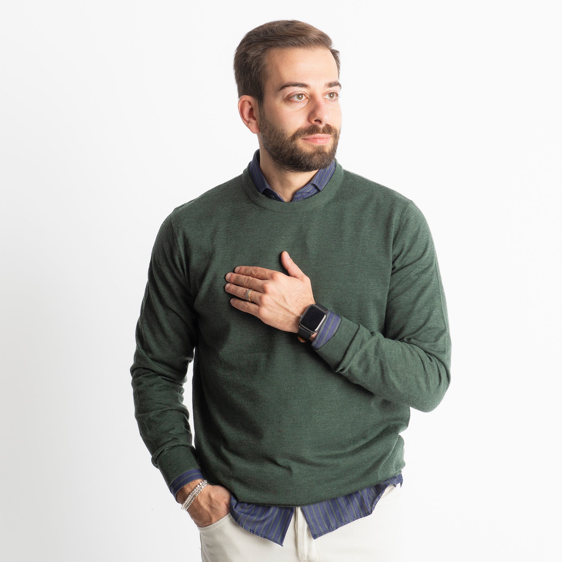Maglioncino Girocollo X701 Verde