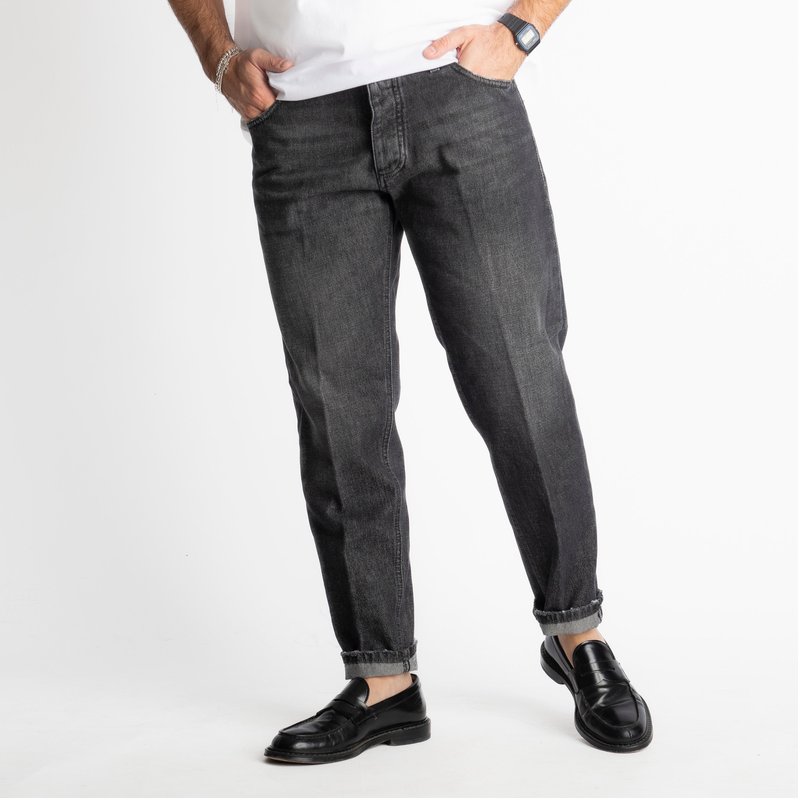 Jeans Straight Fit S190 Nero