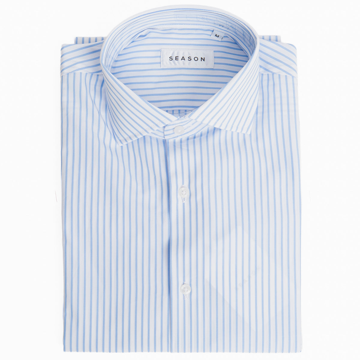Camicia Rigata Celeste 276