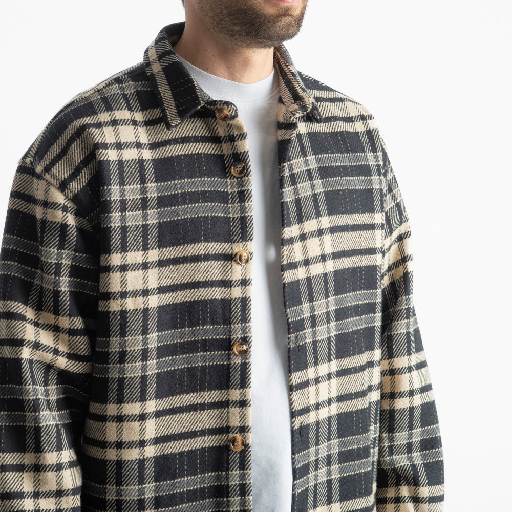 Camicia in Flanella a Quadri Nero