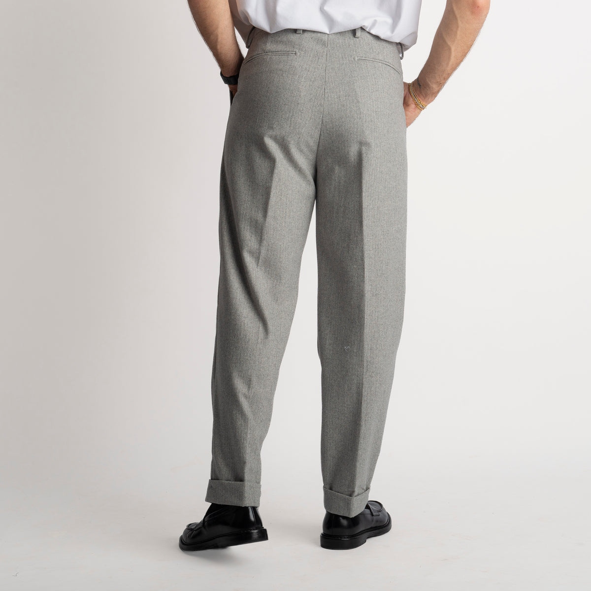 Pantalone Mecenate TO8033 in Lana Grigio