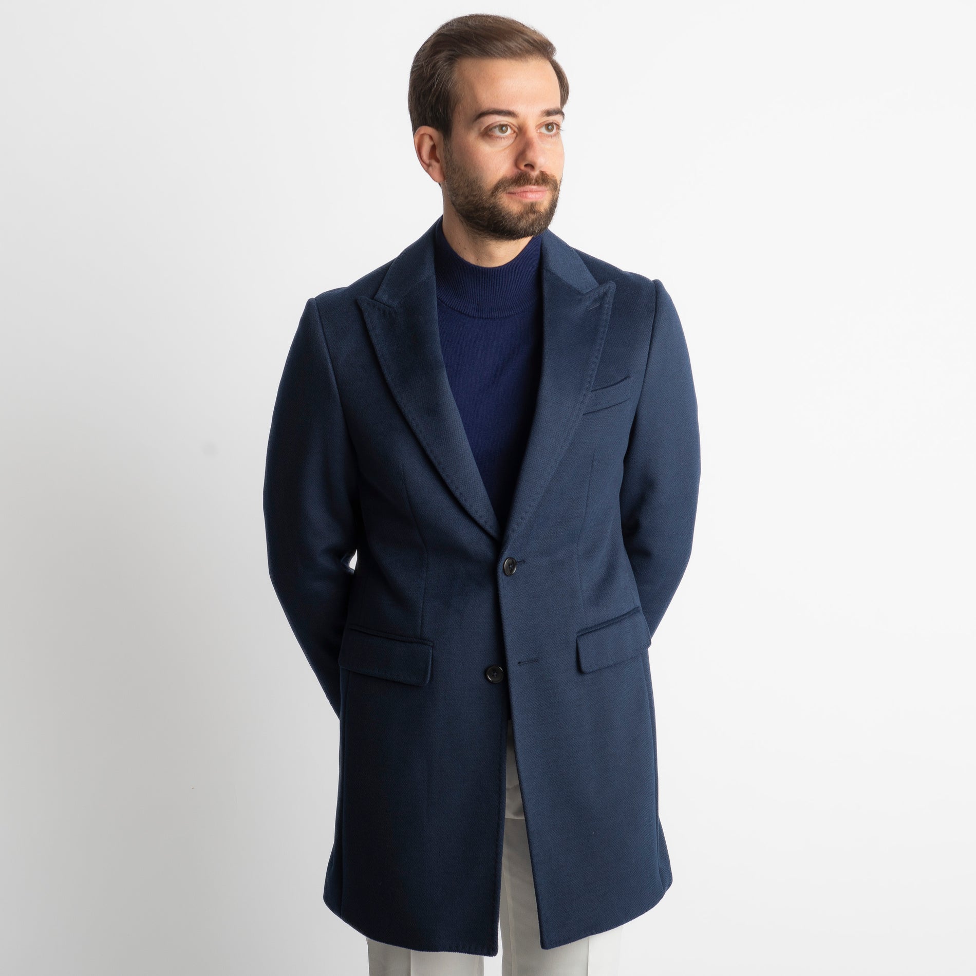 Cappotto Uomo DF18 Blu