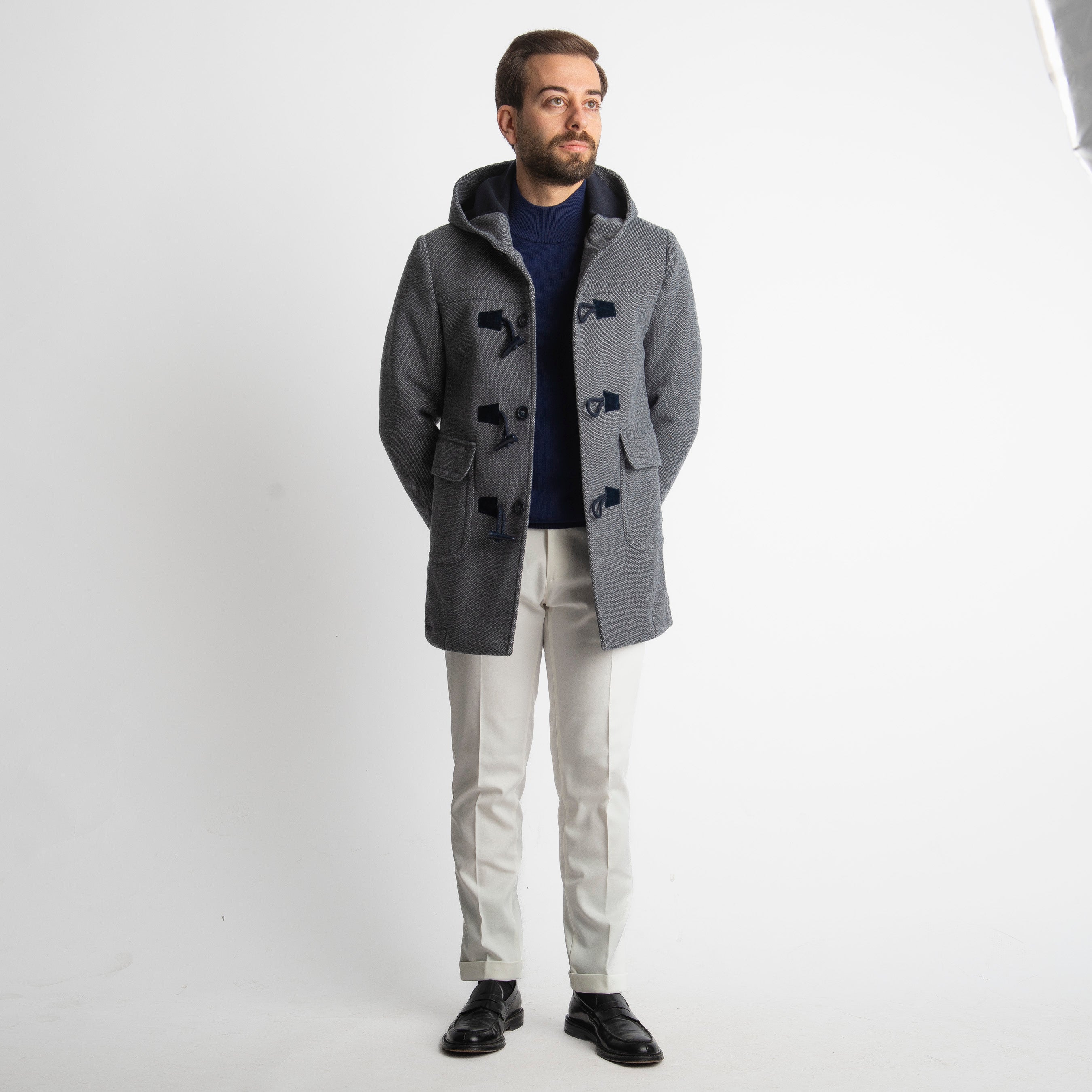 Cappotto Montgomery Spigato Blu