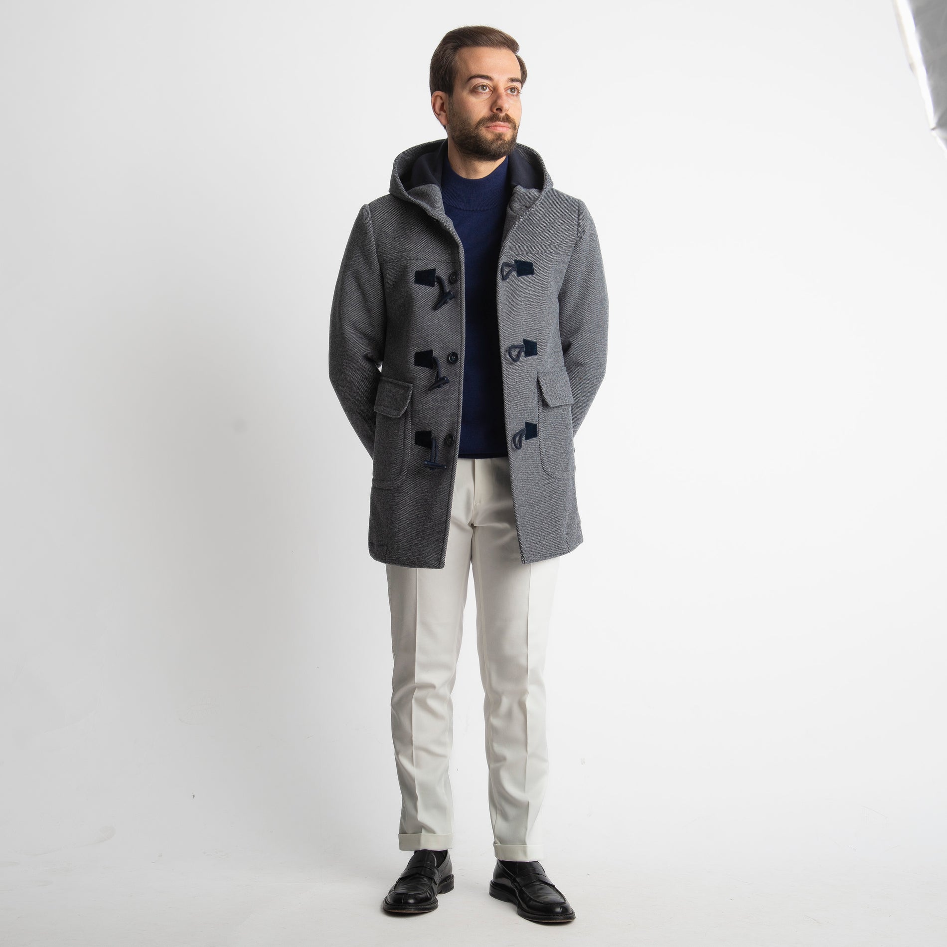 Cappotto Montgomery Spigato Blu