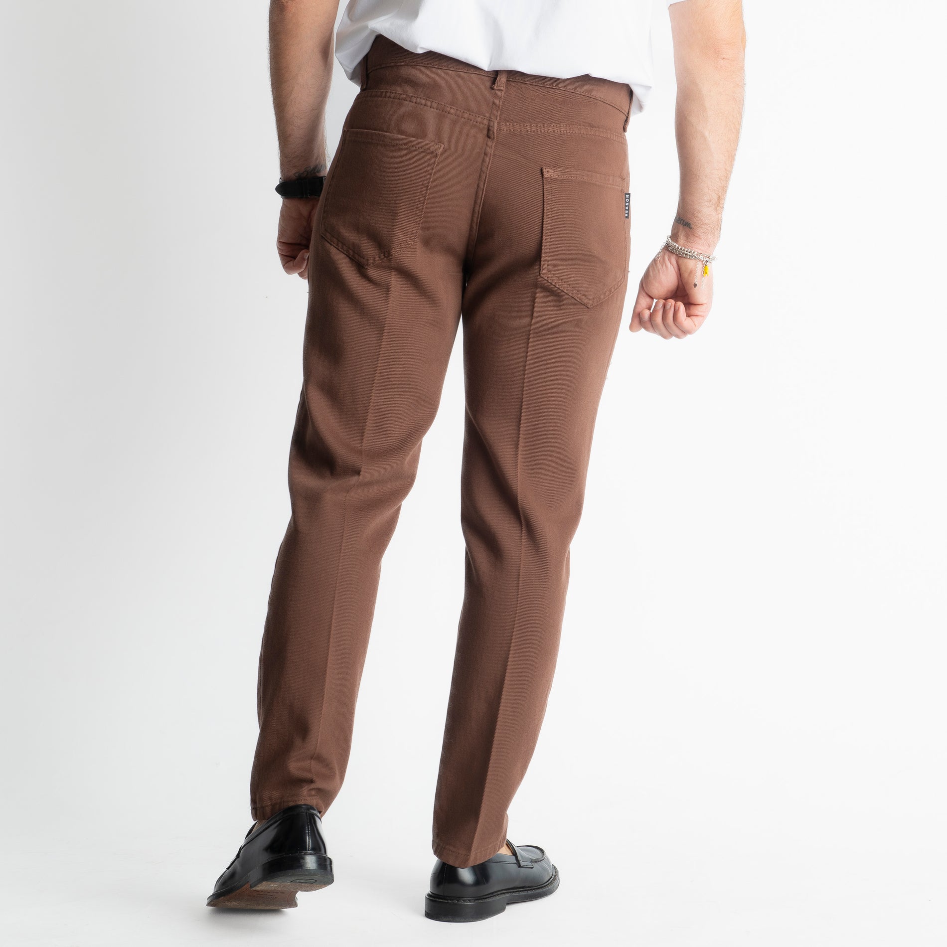 Pantalone Cinque Tasche Marrone