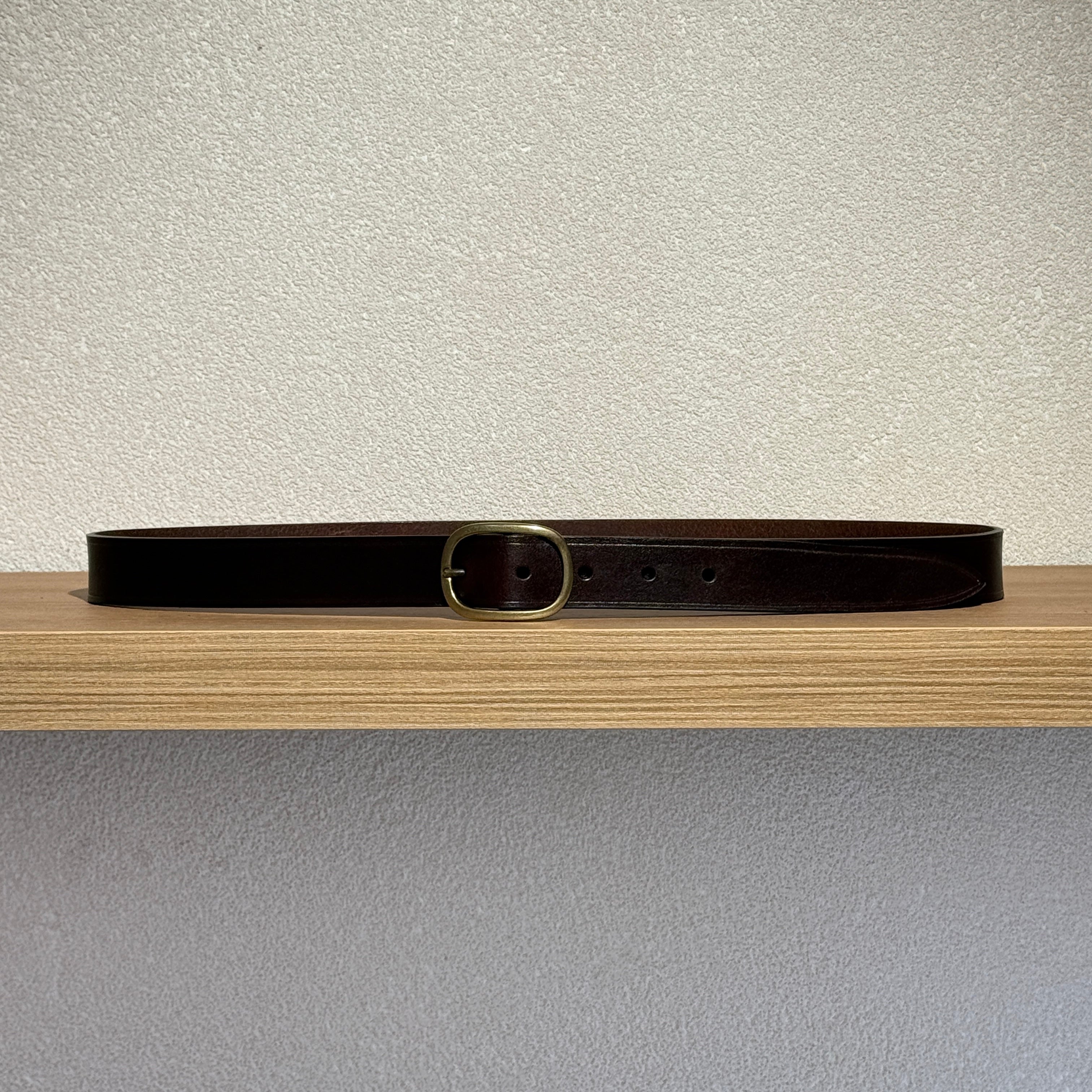 Cintura in Cuoio Doppio Passo Testa di Moro