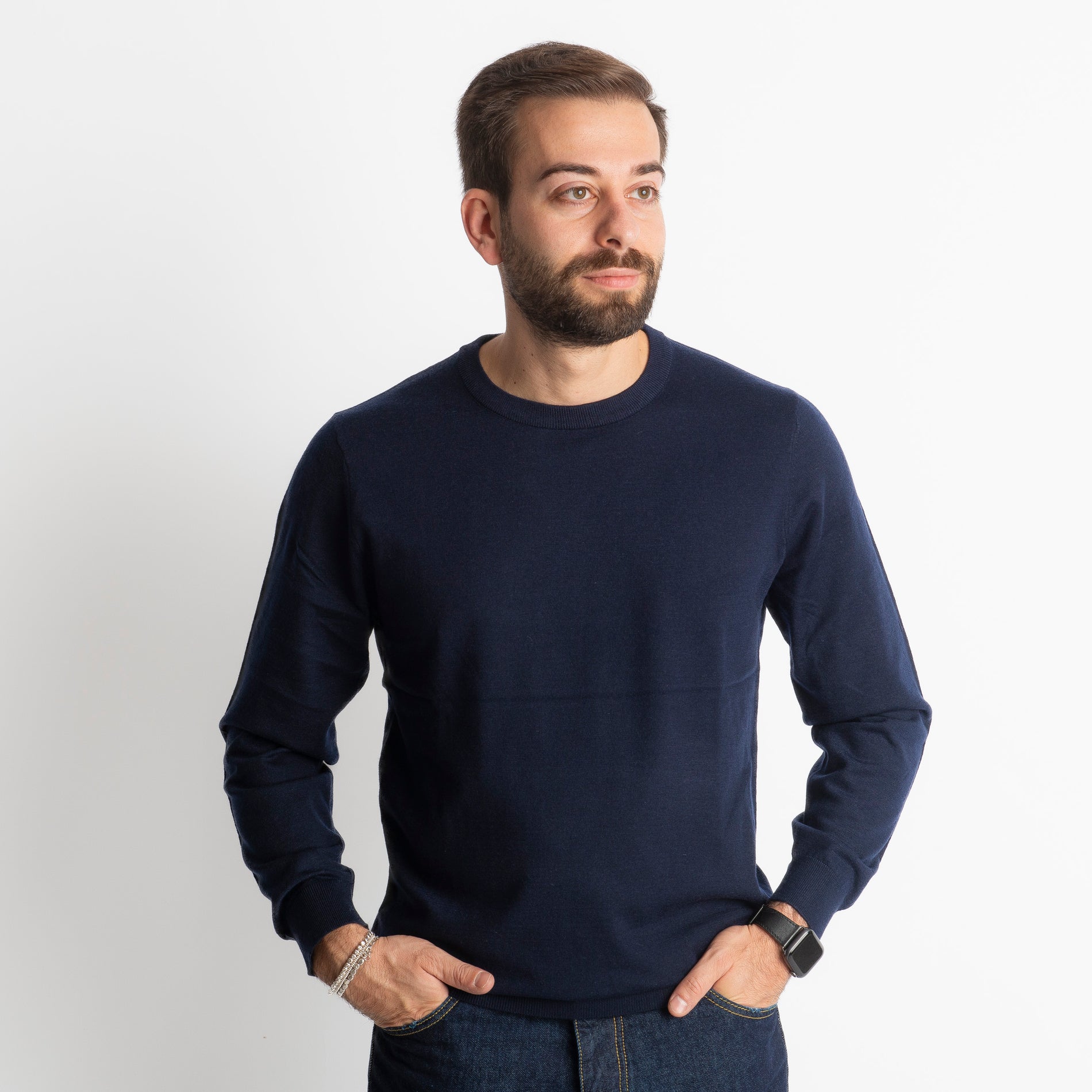 Maglioncino Girocollo X701 Blu Notte