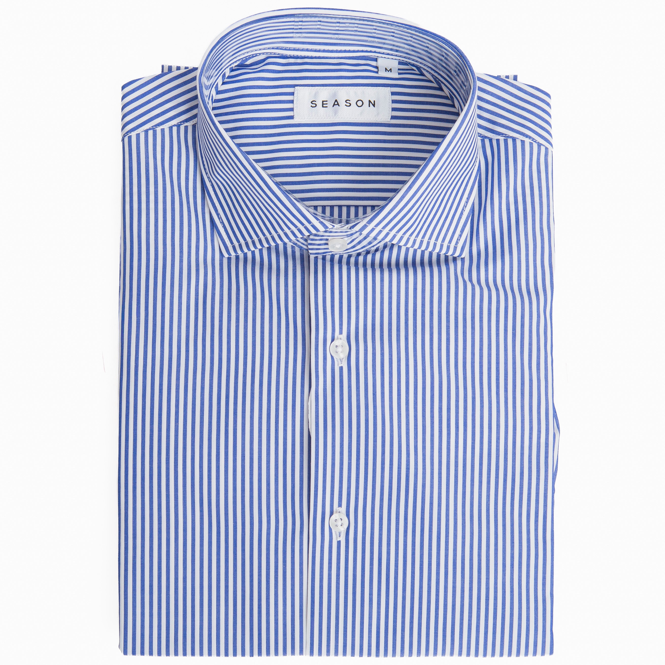 Camicia Rigata Blu 290