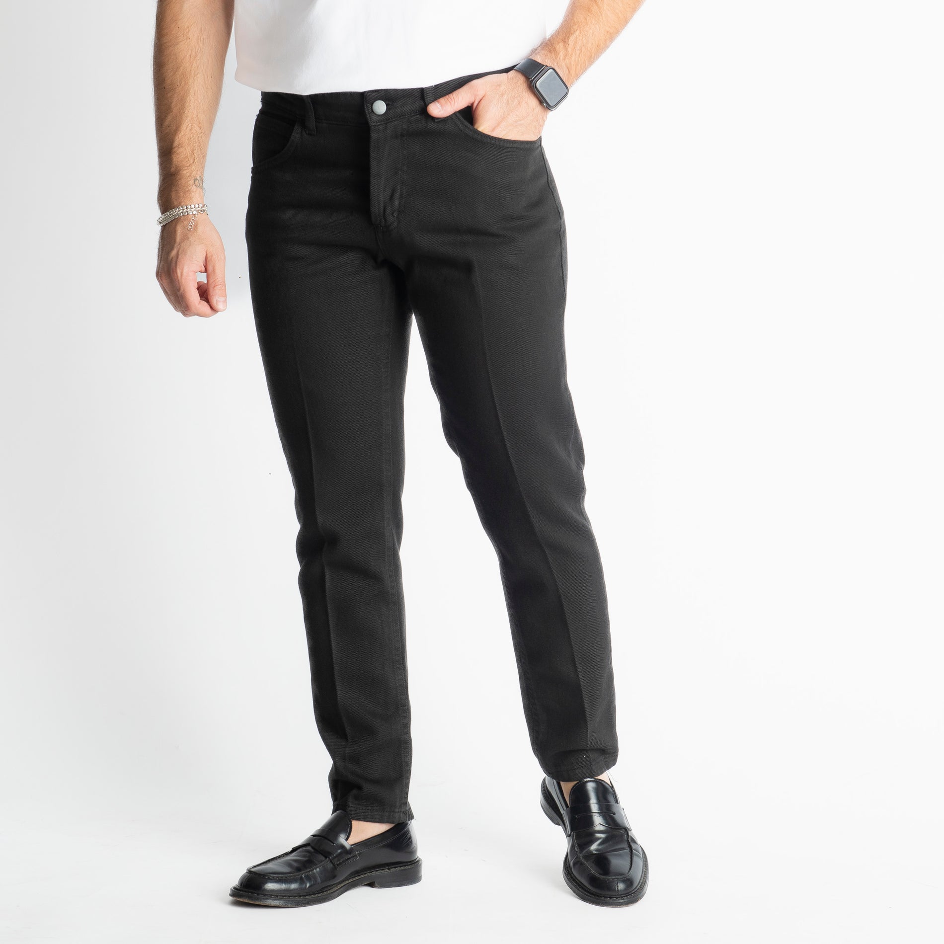 Pantalone Cinque Tasche Nero