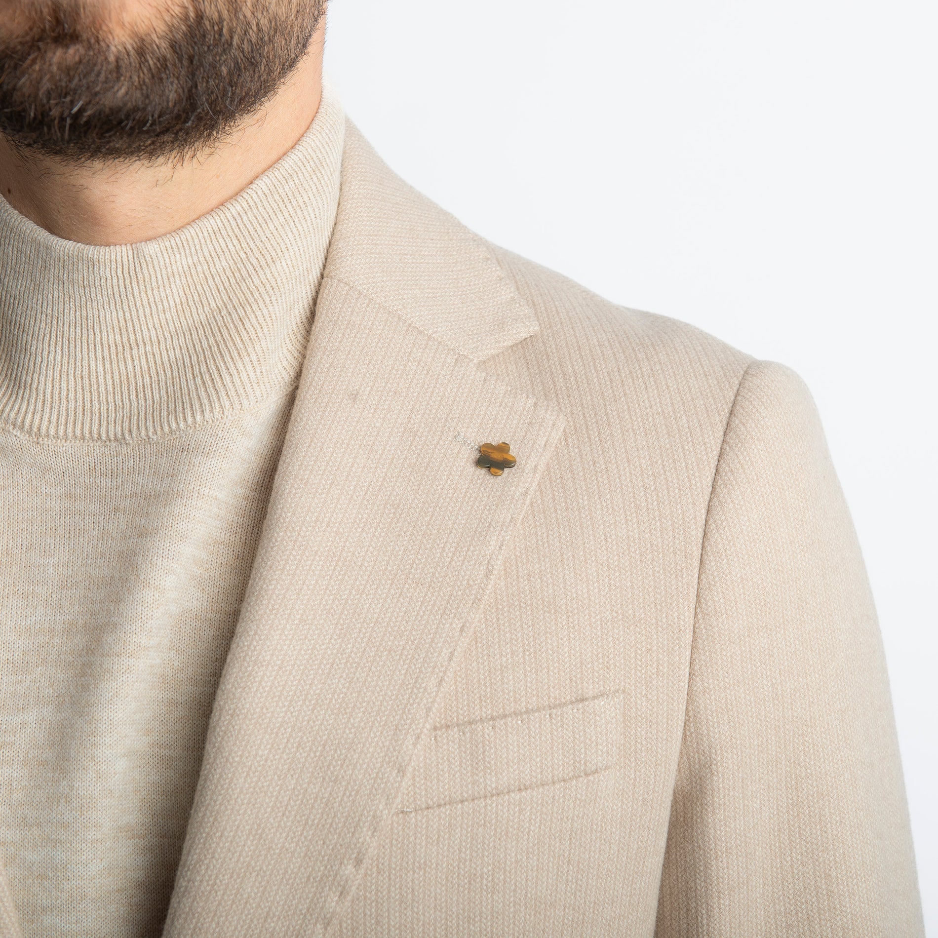 Giacca Monopetto Beige