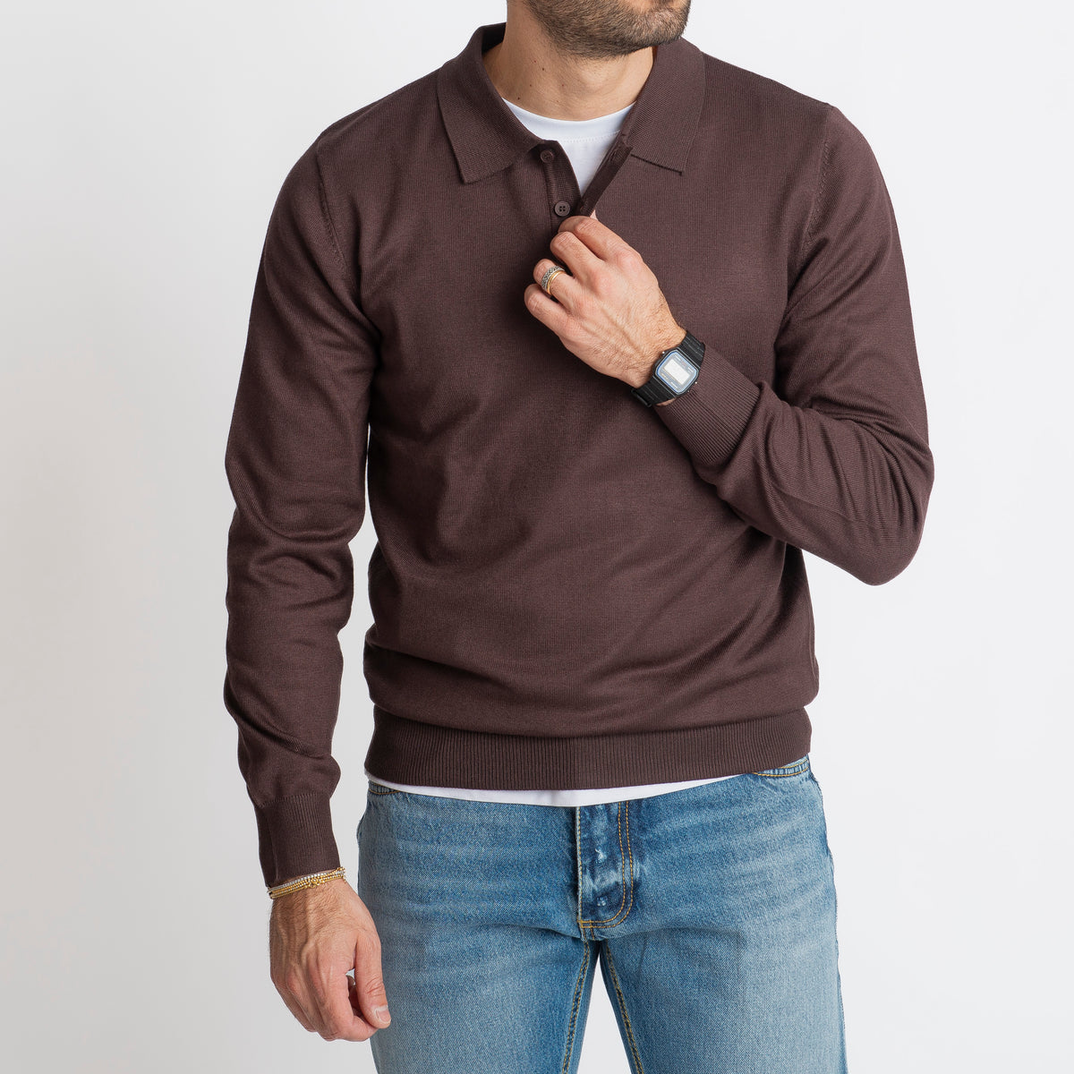 Polo Manica Lunga MP888 Testa di Moro