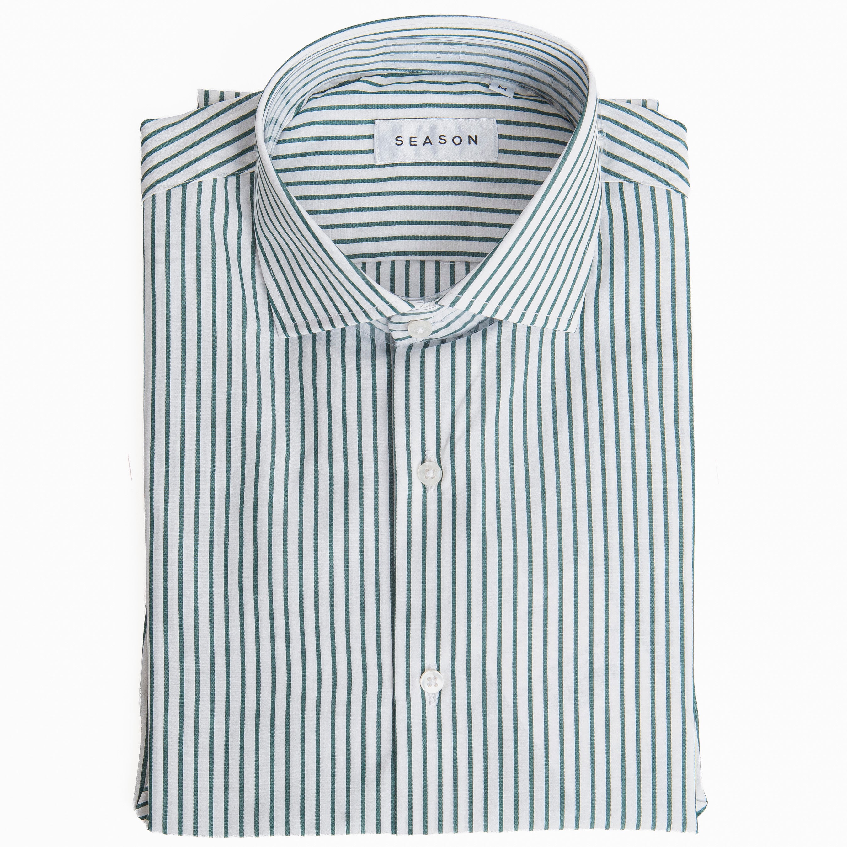 Camicia Rigata Verde 276