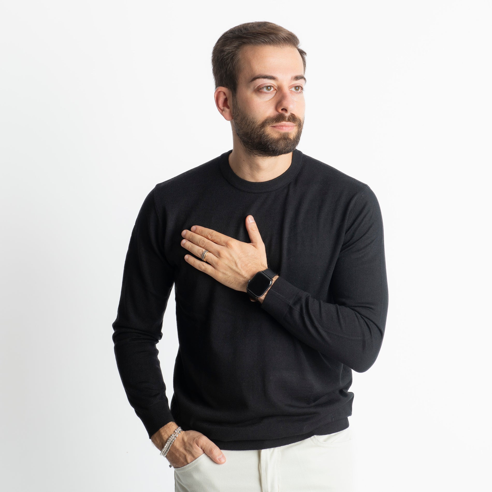Maglioncino Girocollo X701 Nero
