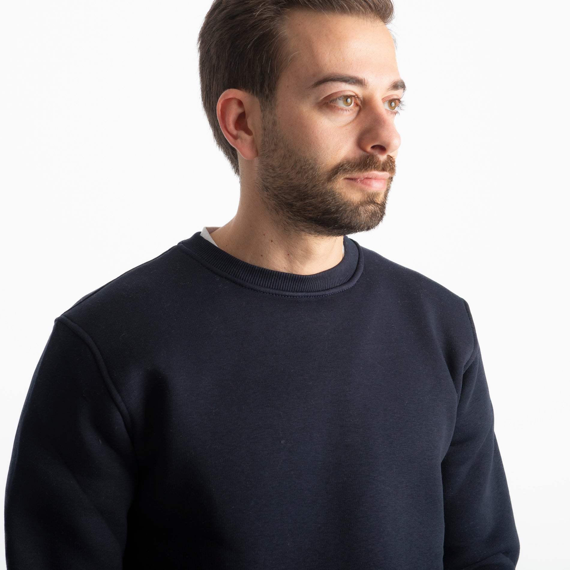 Felpa Uomo Girocollo 0310 Blu