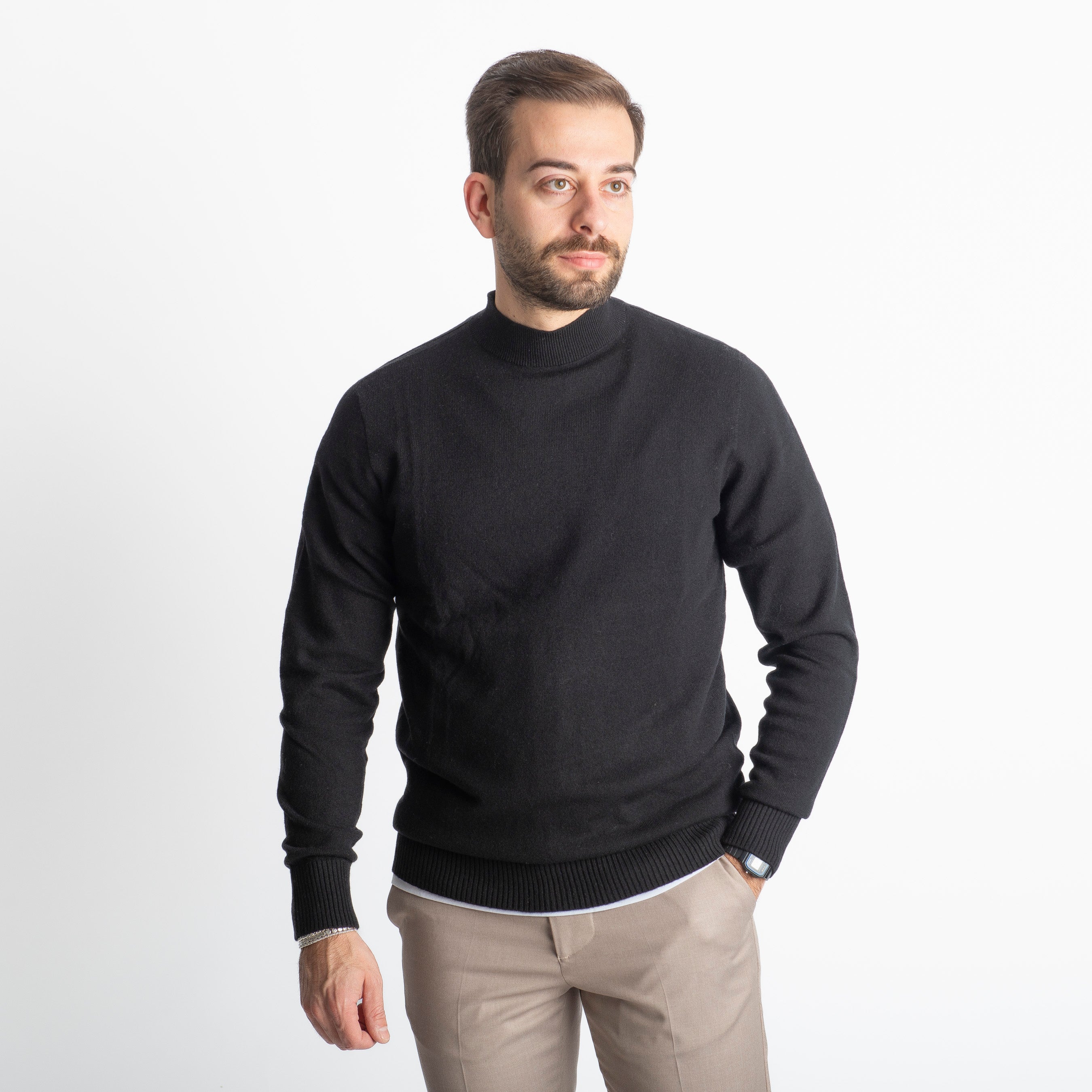 Lupetto In Cashmere C10 Nero