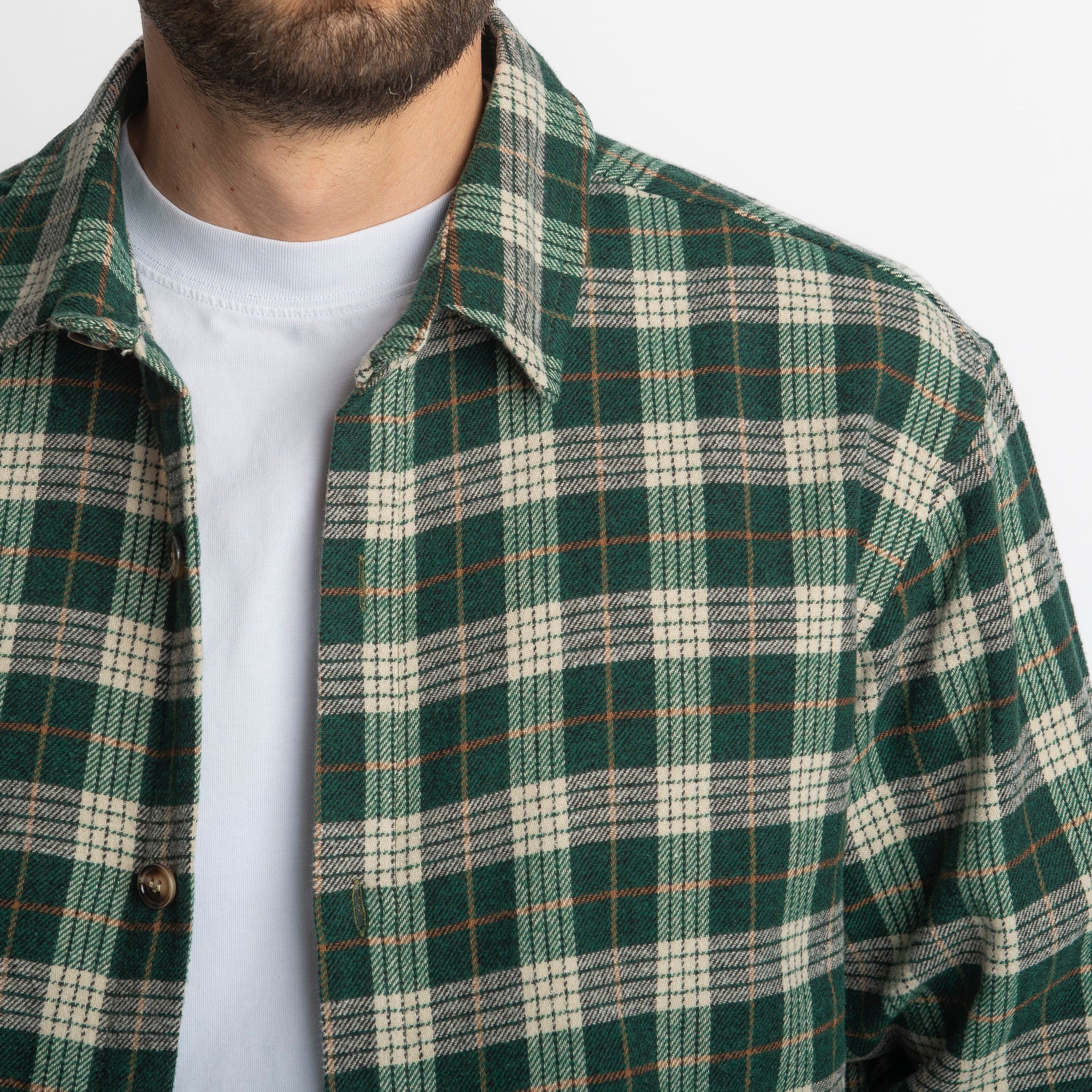 Camicia in Flanella a Quadri Verde