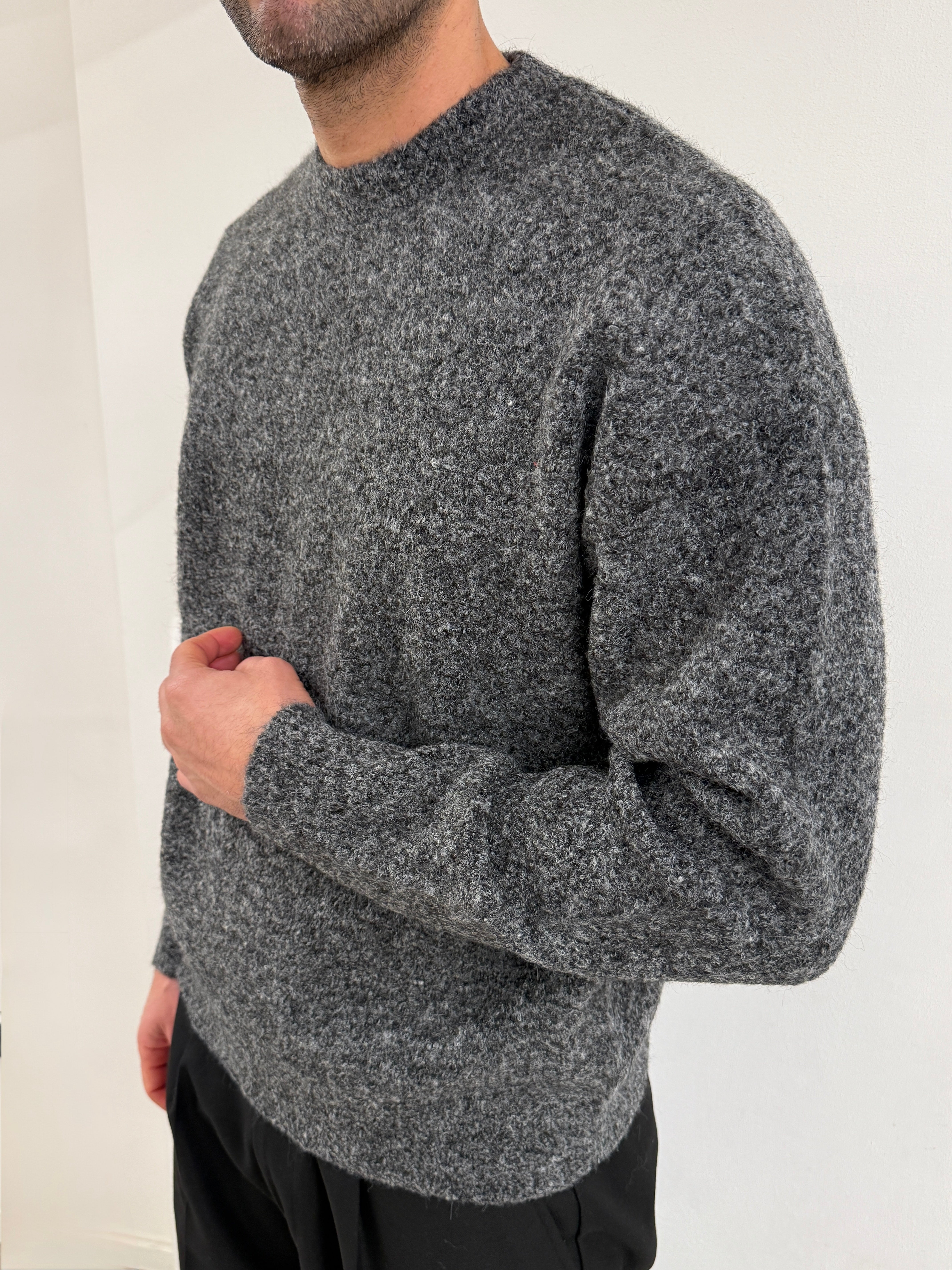 Maglione Mouliné grigio