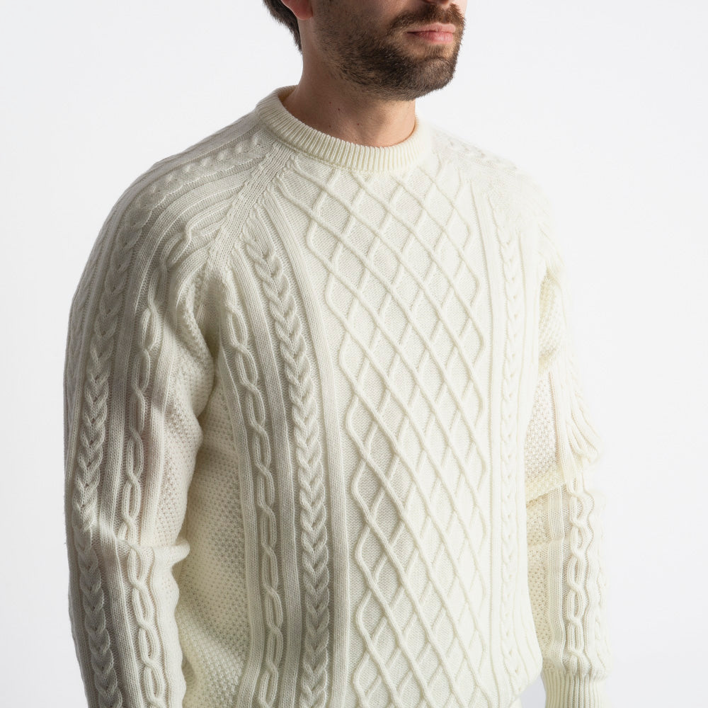 Maglione Barolo Doppio Cursore Panna