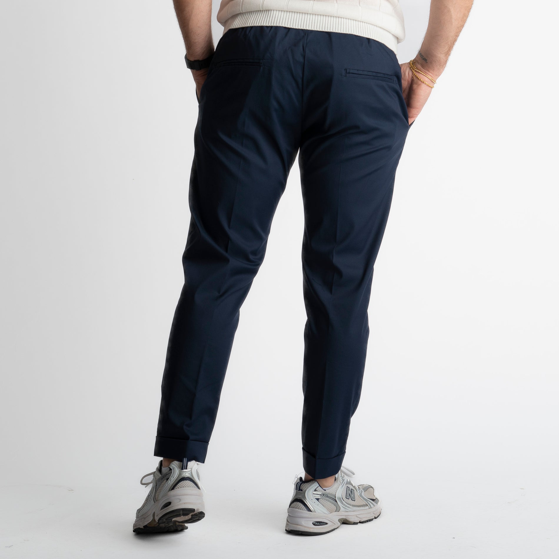 Pantalone Ischia Tessuto no Stiro Blu