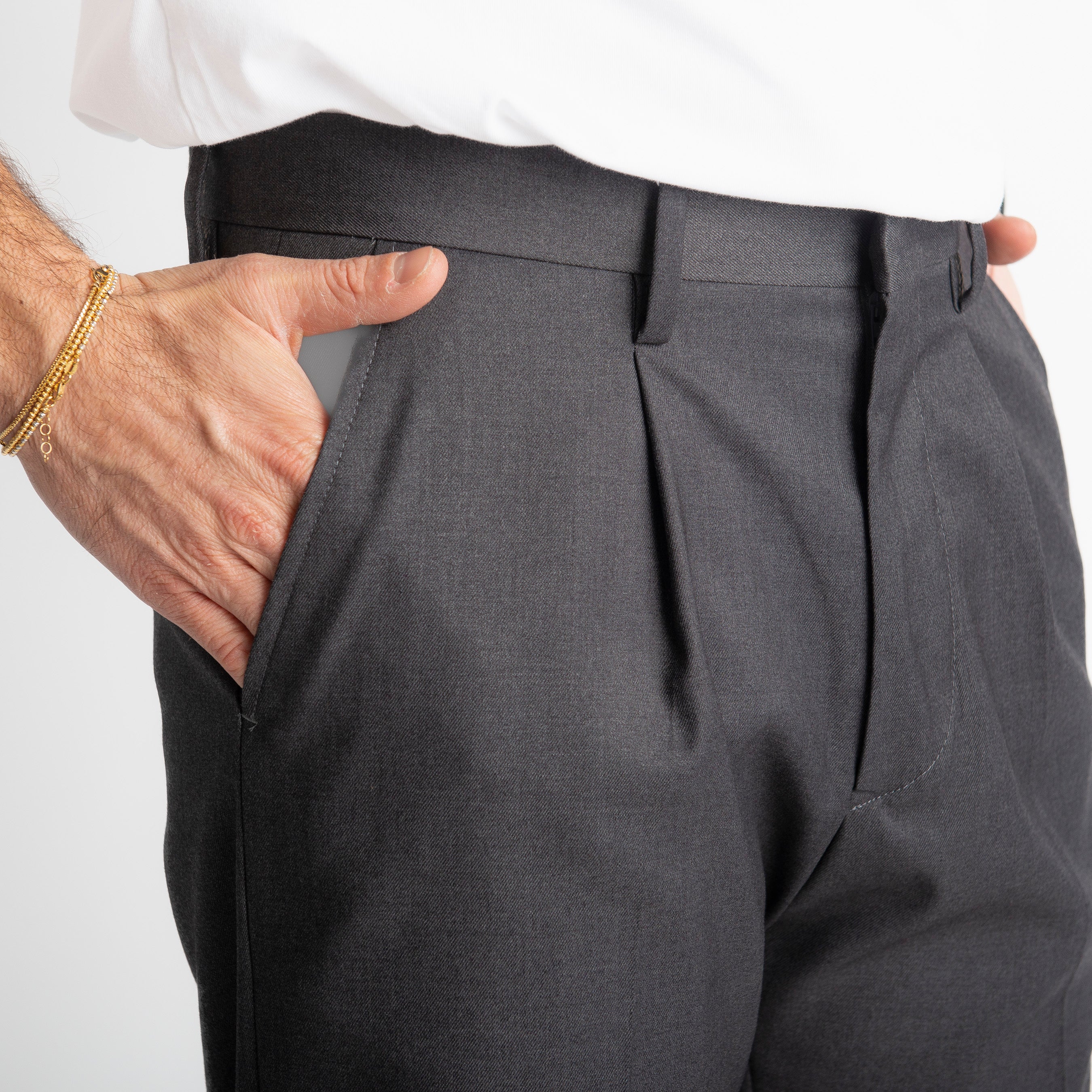 Pantalone Fondo Ampio Tennesse TO8015 Grigio