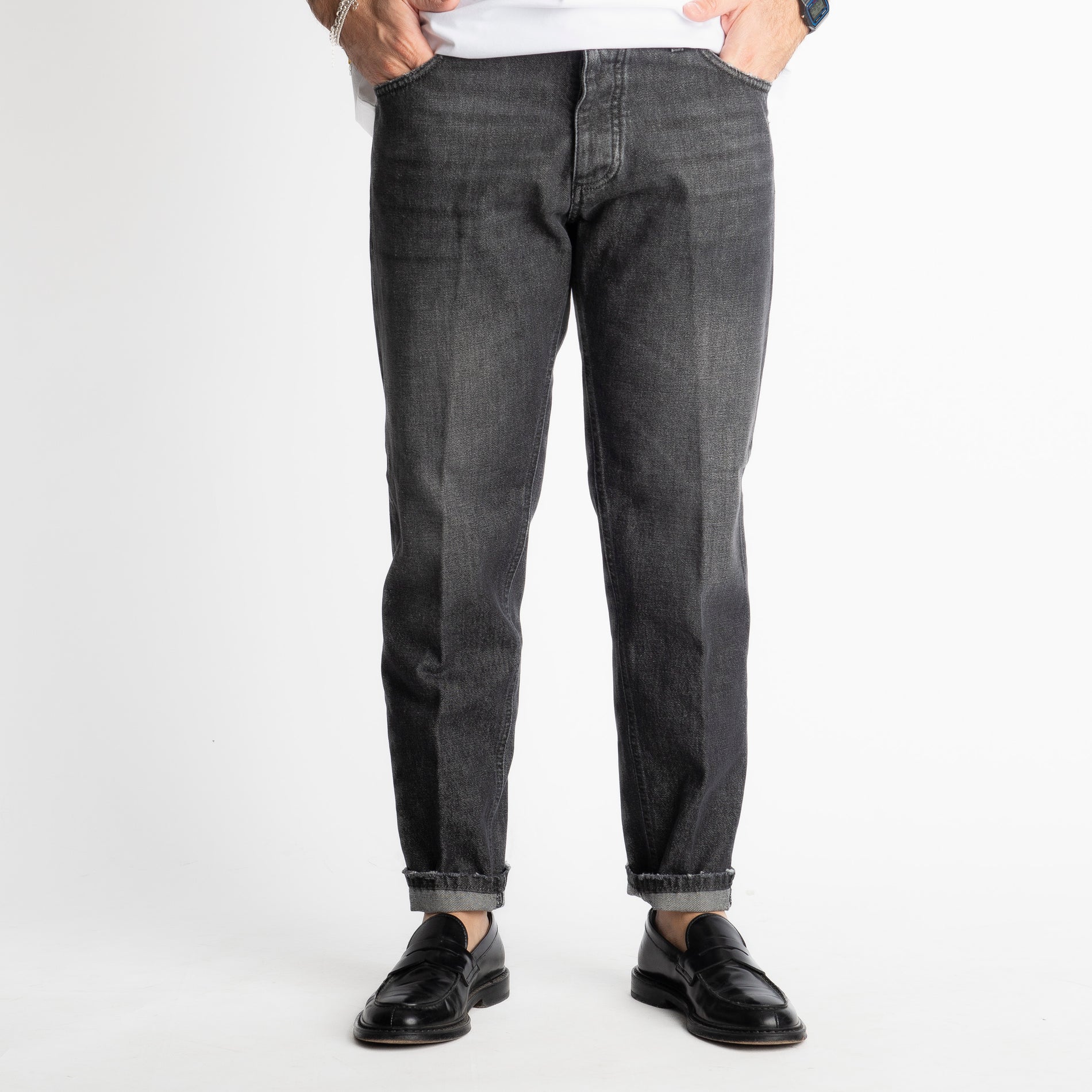 Jeans Straight Fit S190 Nero