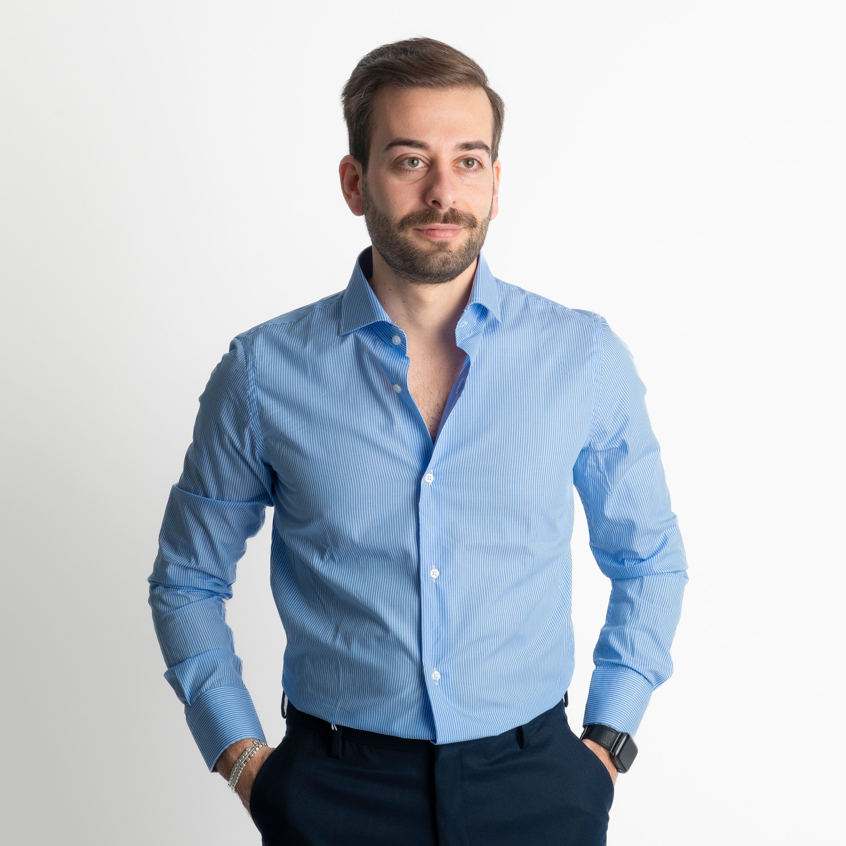 Camicia Bari 515 Rigo Celeste