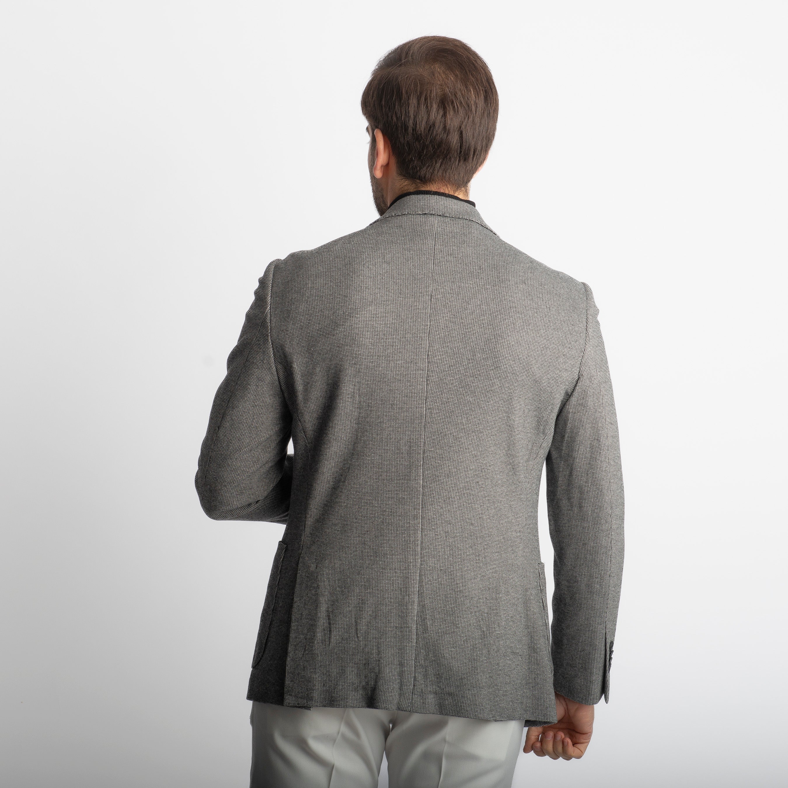 Giacca Monopetto Pied Poule Nero