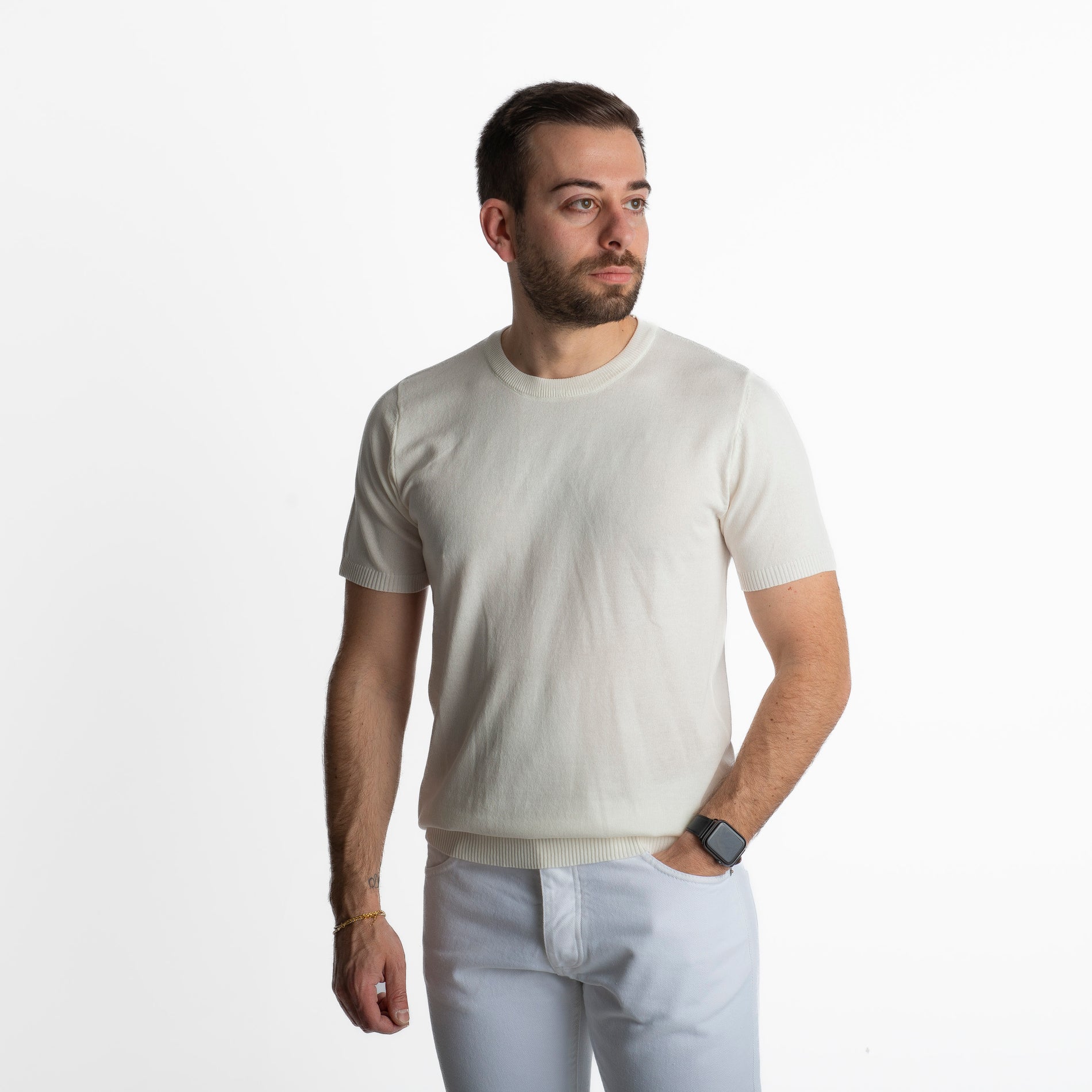 T-shirt in Maglia Bianca