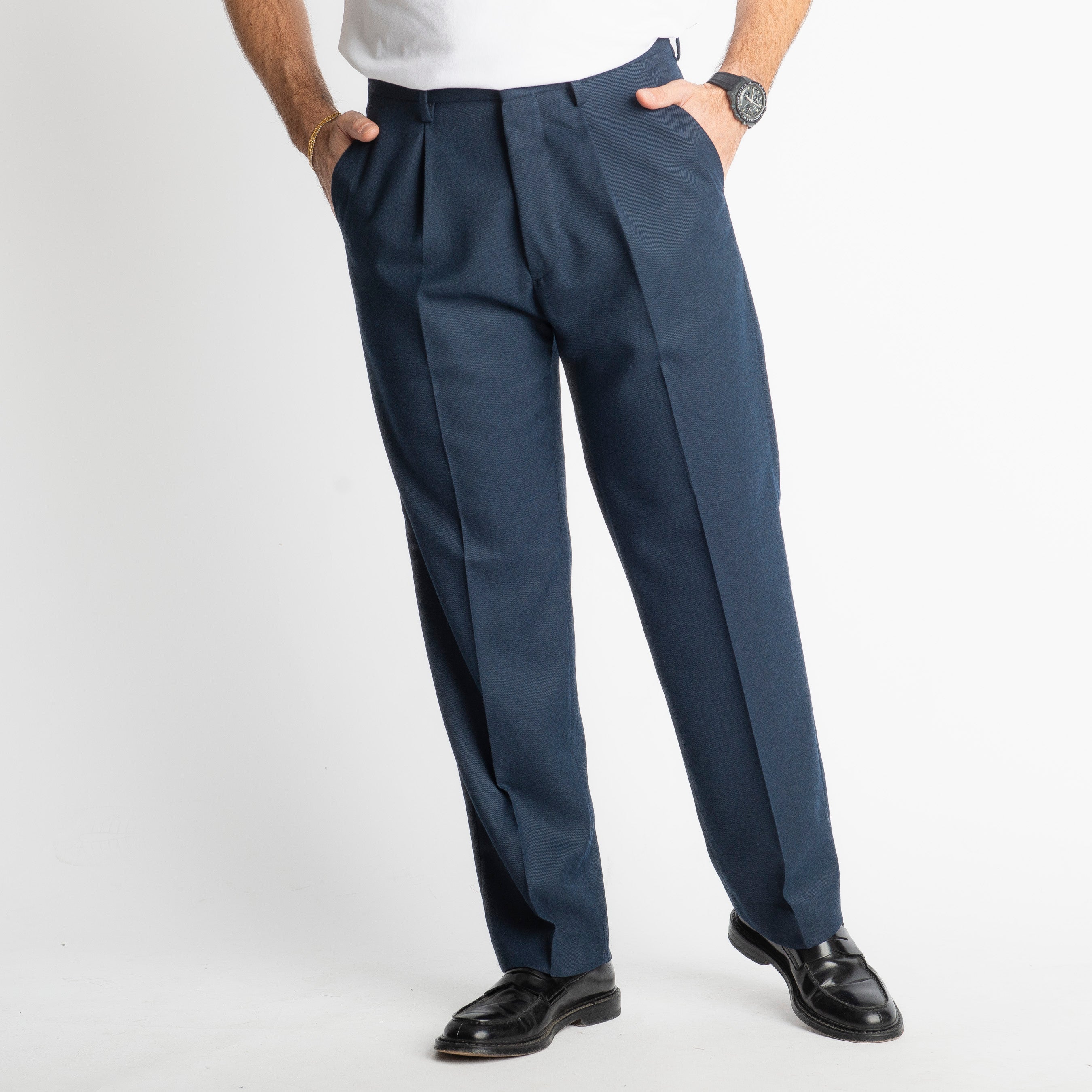 Pantalone Fondo Ampio Beverly TO8015 Blu