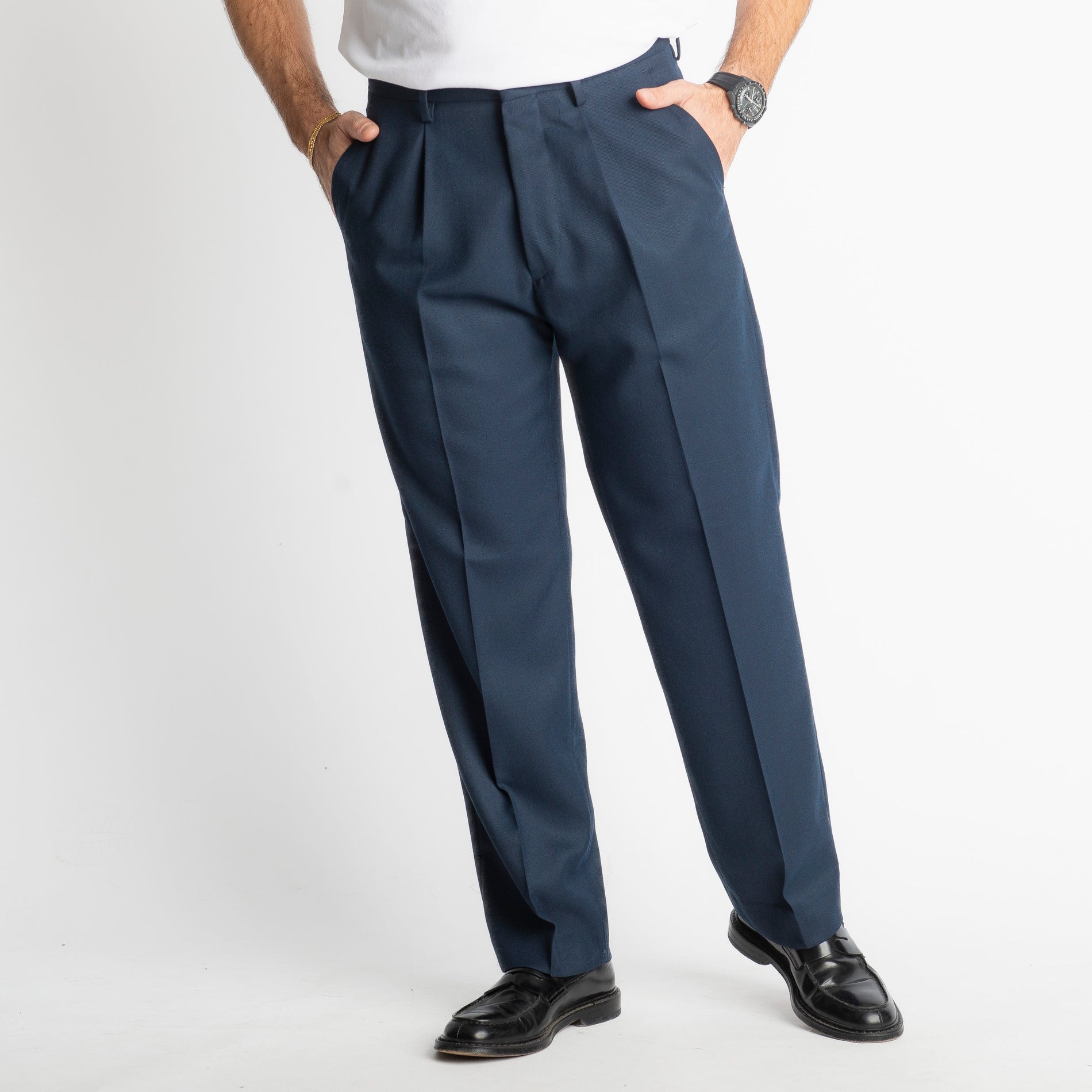 Pantalone Fondo Ampio Beverly TO8015 Blu