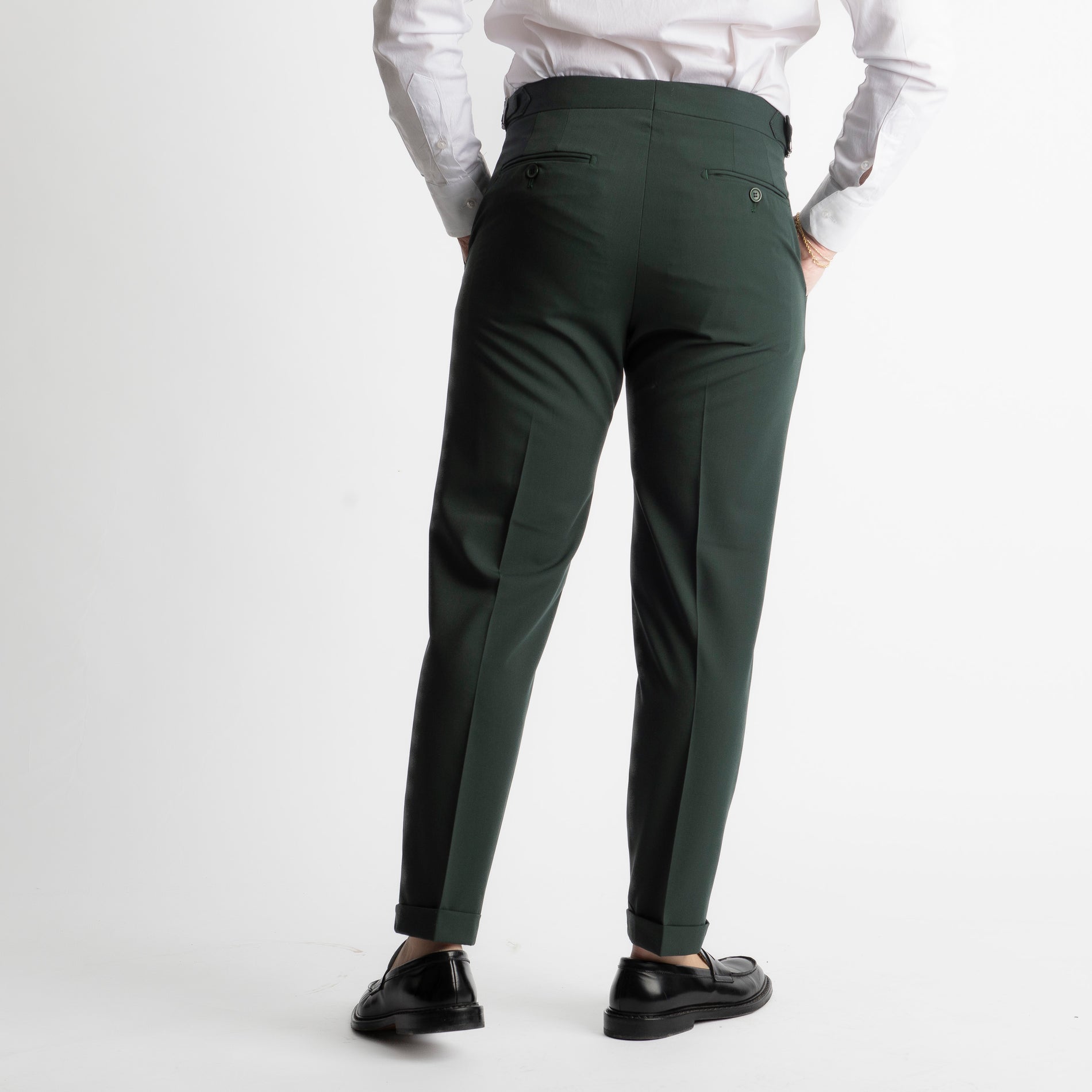 Pantalone Miller Doppia Fibbia Verde