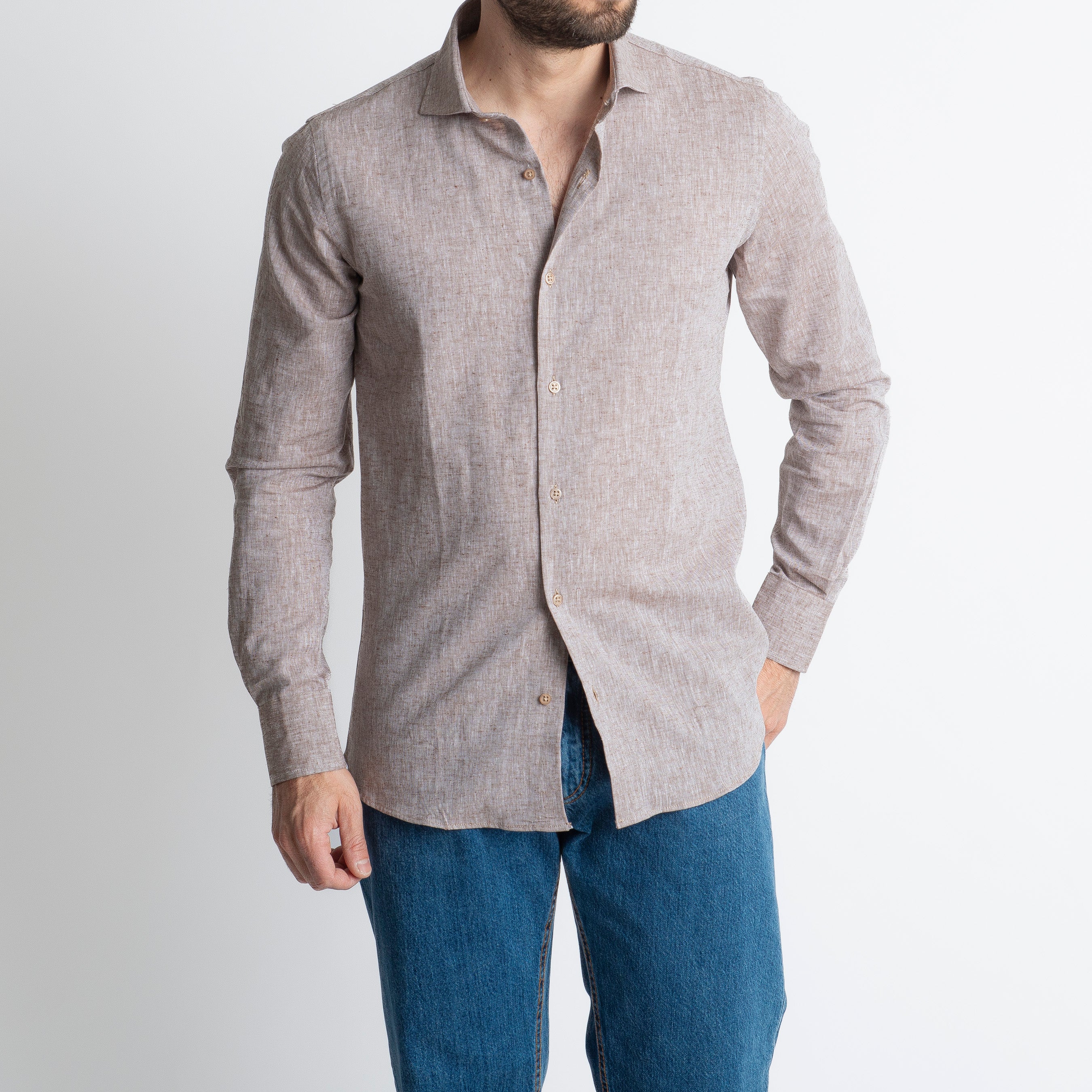 Camicia in Lino Moro